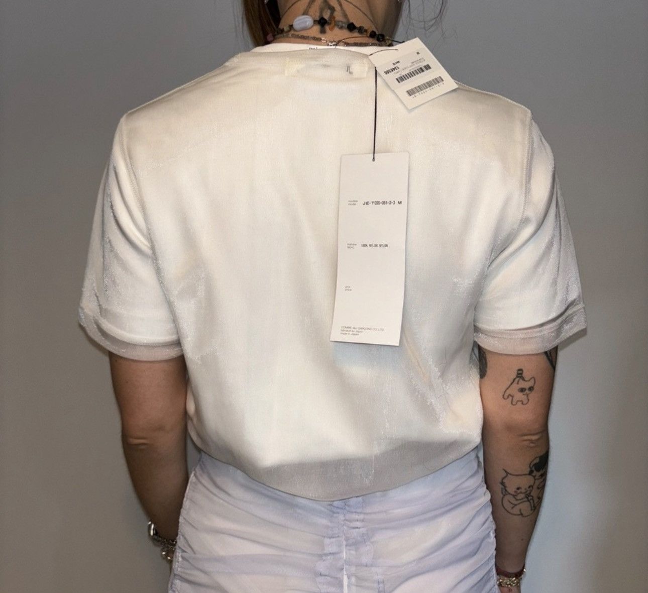 Junya Watanabe JUNYA WATANABE sheer white t-shirt transparent Size M / US 6-8 / IT 42-44 - 12 Thumbnail