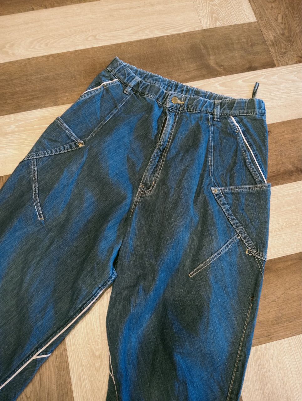 Issey Miyake VINTAGE MERCIBEAUCOUP ISSEY MIYAKE SELVEDGE BALLOON PANT Size US 32 / EU 48 - 5 Thumbnail
