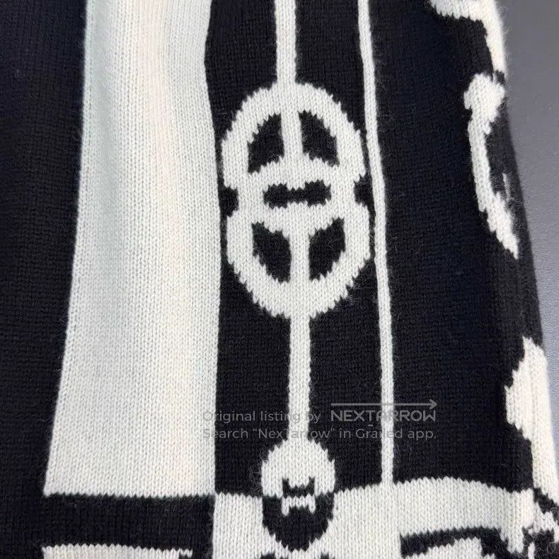 Hermes Hermes Black Rope Pattern Wool Long Sweater Size XS / US 0-2 / IT 36-38 - 7 Thumbnail