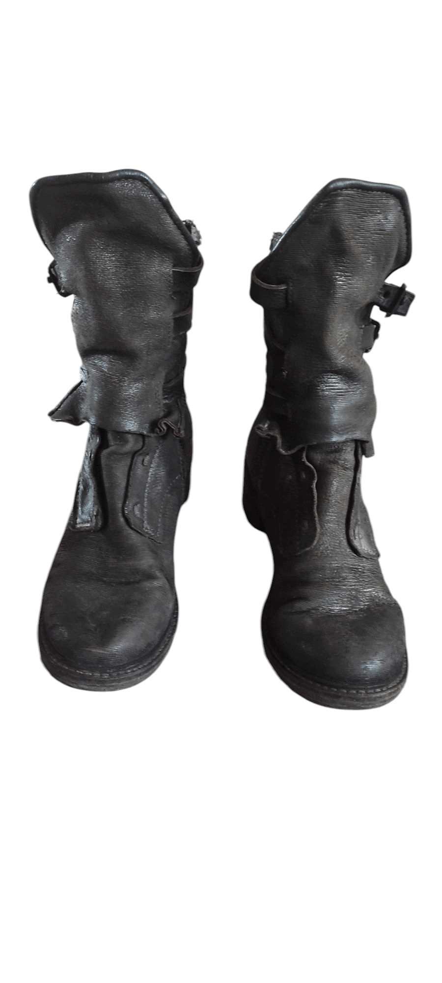 A.S.98 A.S.98 VTG Airstep Ankle Biker Boots Leather Zip Buckle Size US 9 / IT 39 - 2 Thumbnail