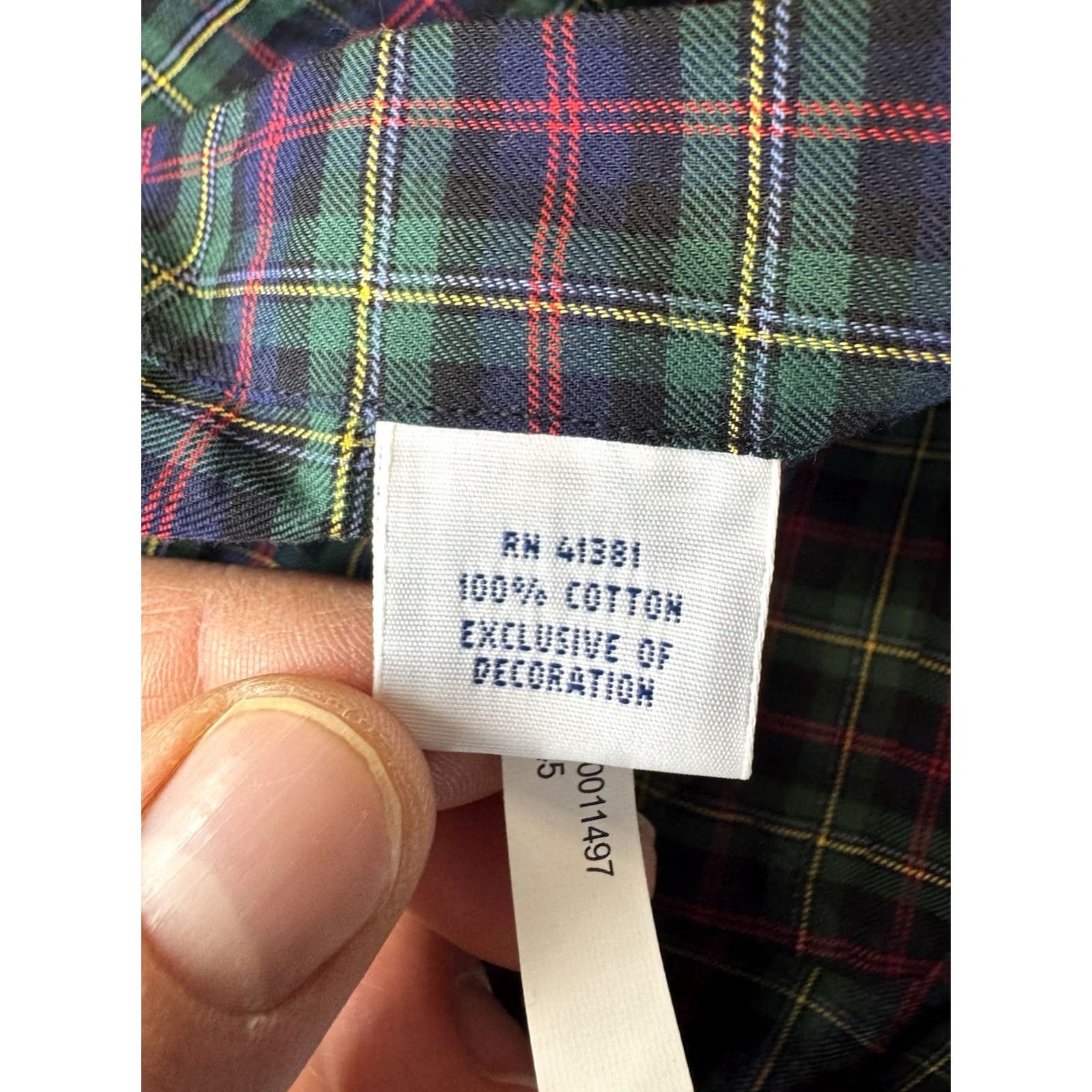 Ralph Lauren Ralph Lauren Shirt Green Button-Down Plaid Classic Preppy Mens L Size US L / EU 52-54 / 3 - 7 Thumbnail