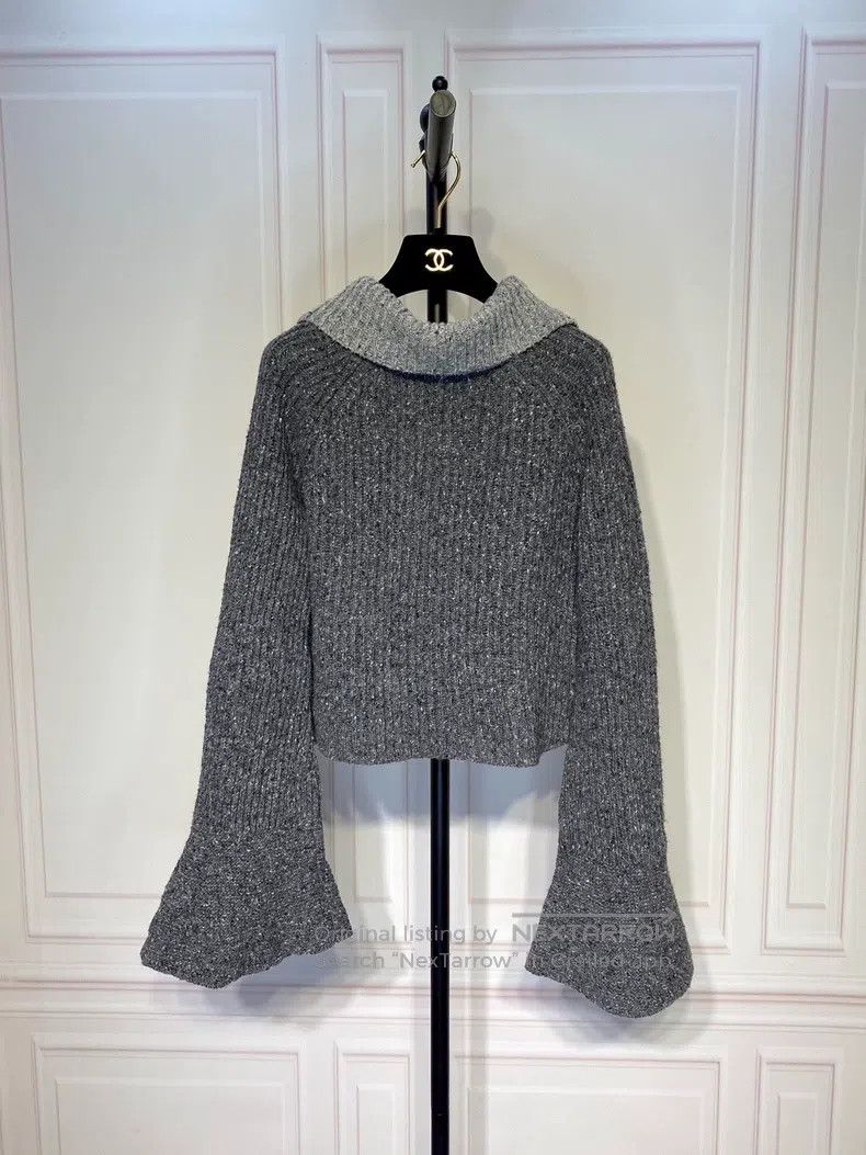 Loewe LOEWE Flared sleeve knit top Size M / US 6-8 / IT 42-44 - 1 Thumbnail