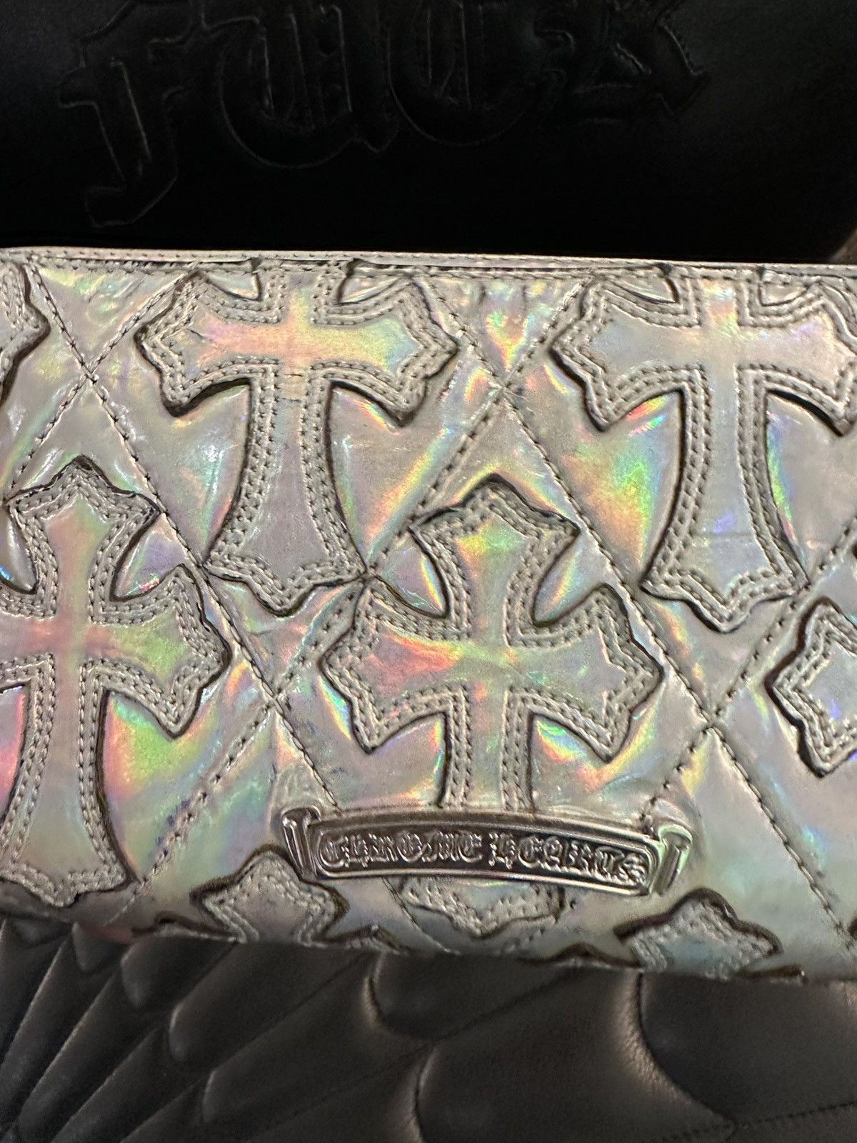 Chrome Hearts Chrome Hearts METALLIC LSD ACID CROSS PATCH WALLET Size ONE SIZE - 8 Thumbnail