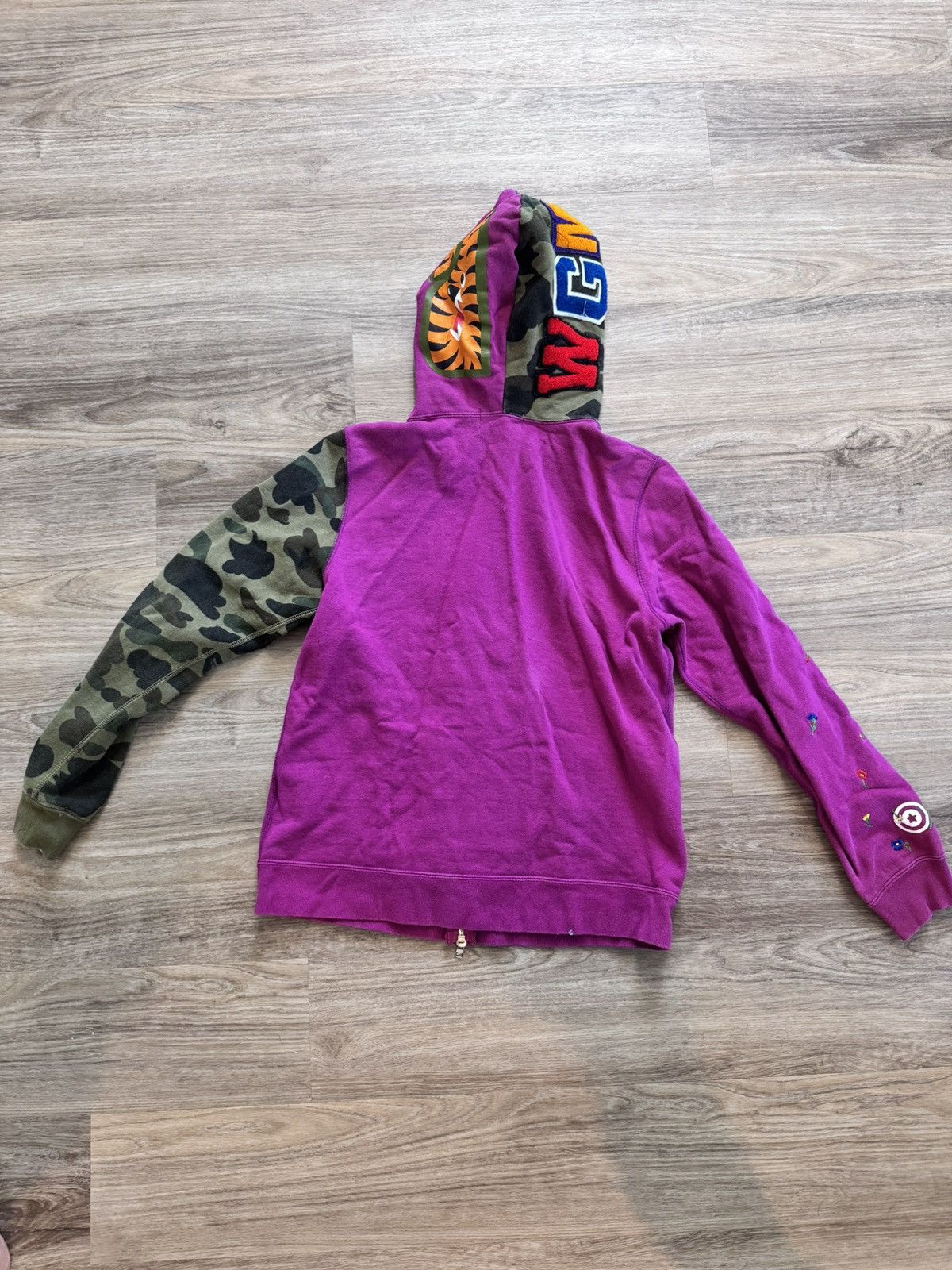 Bape Bape full zip shark hoodie Size S / US 4 / IT 40 - 2 Thumbnail