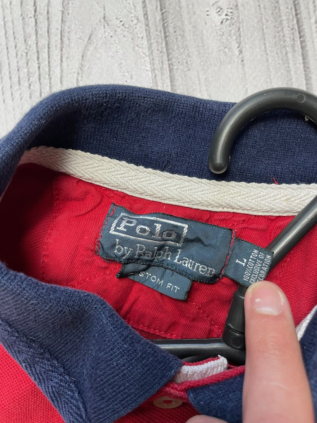 Polo Ralph Lauren × Vintage Vintage polo Ralph Lauren red big logo 2 Rare size L Size US L / EU 52-54 / 3 - 4 Thumbnail