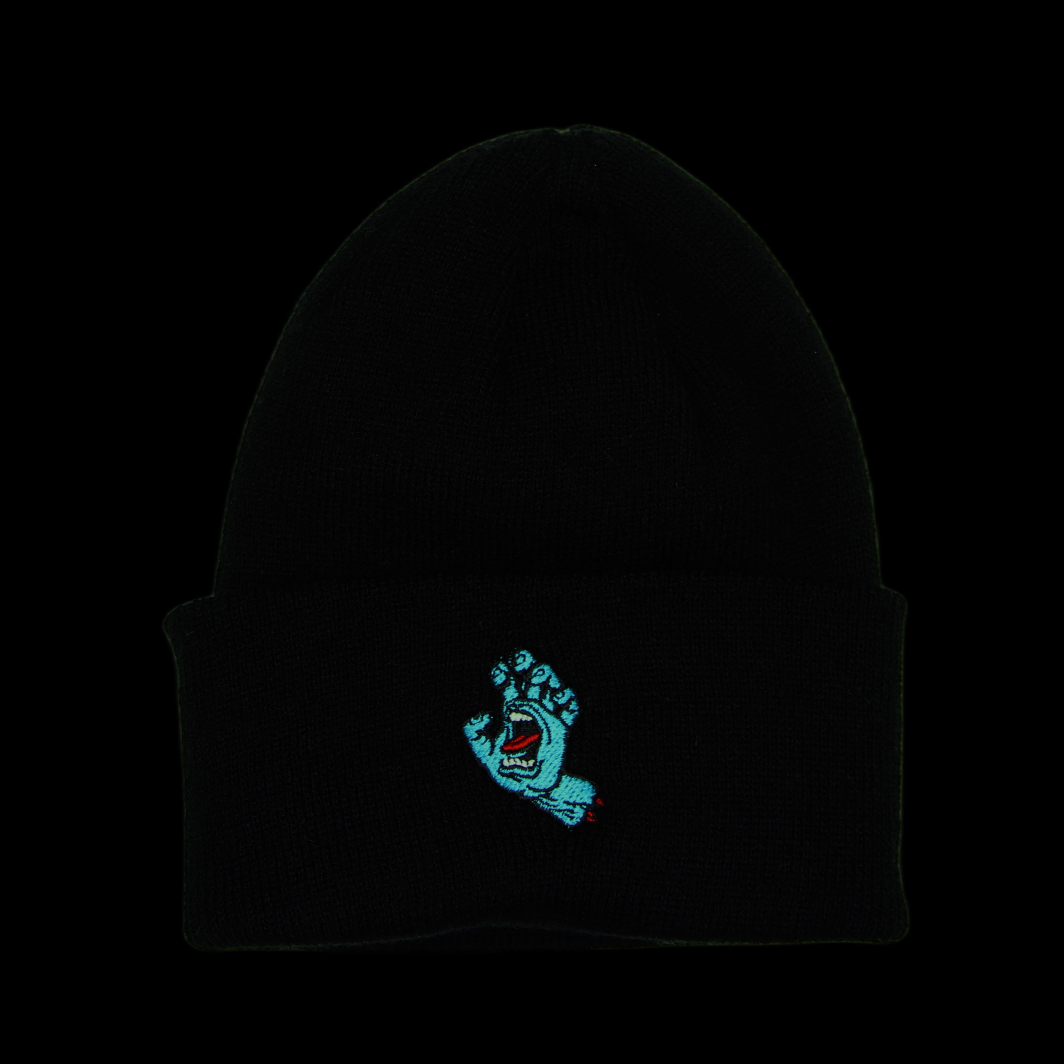 Santa Cruz Skateboards Santa Cruz Screaming Hand Logo Beanie Black Size ONE SIZE - 1 Thumbnail