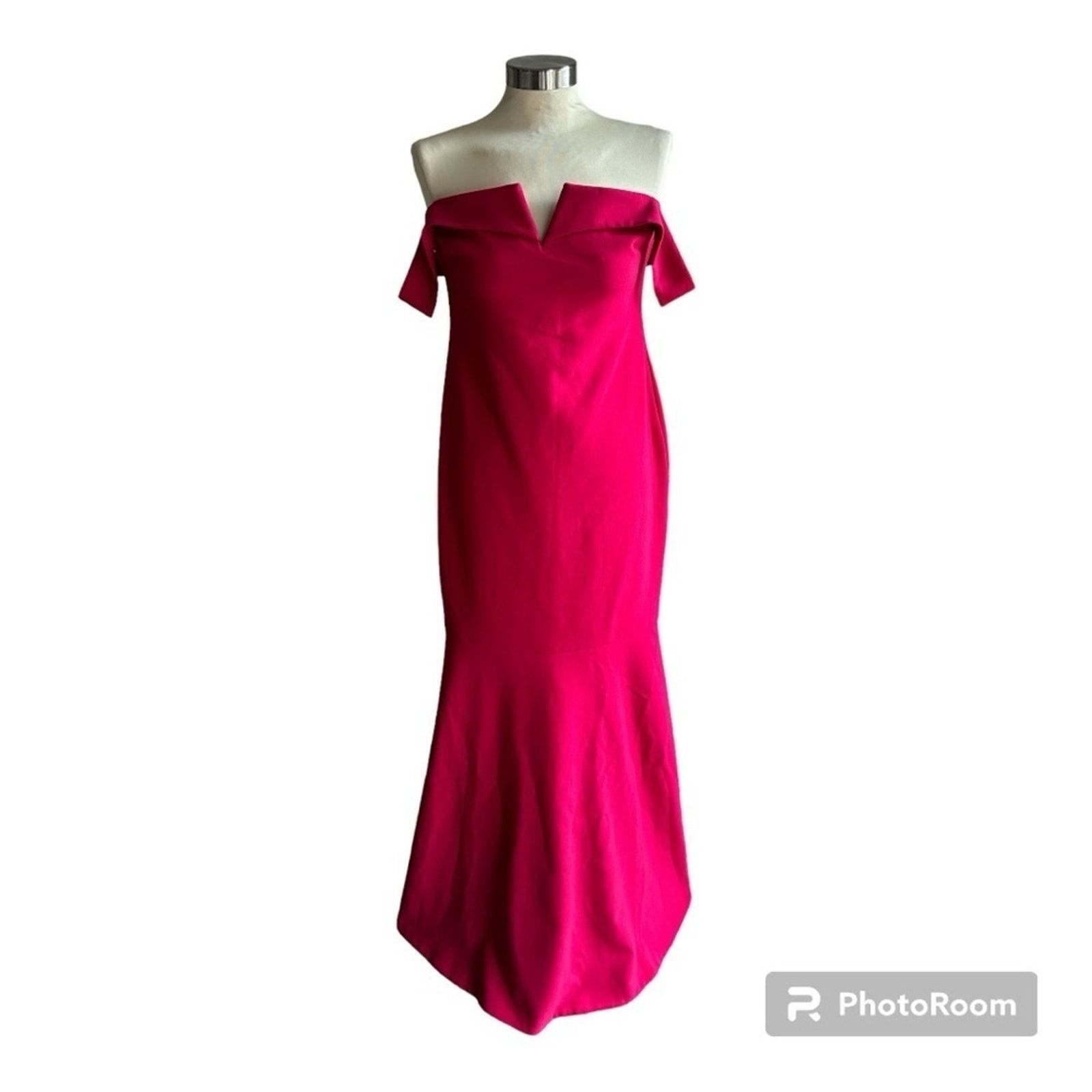 LIKELY Likely Pink Misico Off The Shoulder Trumpet Hem Gown Size L / US 10 / IT 46 - 5 Thumbnail