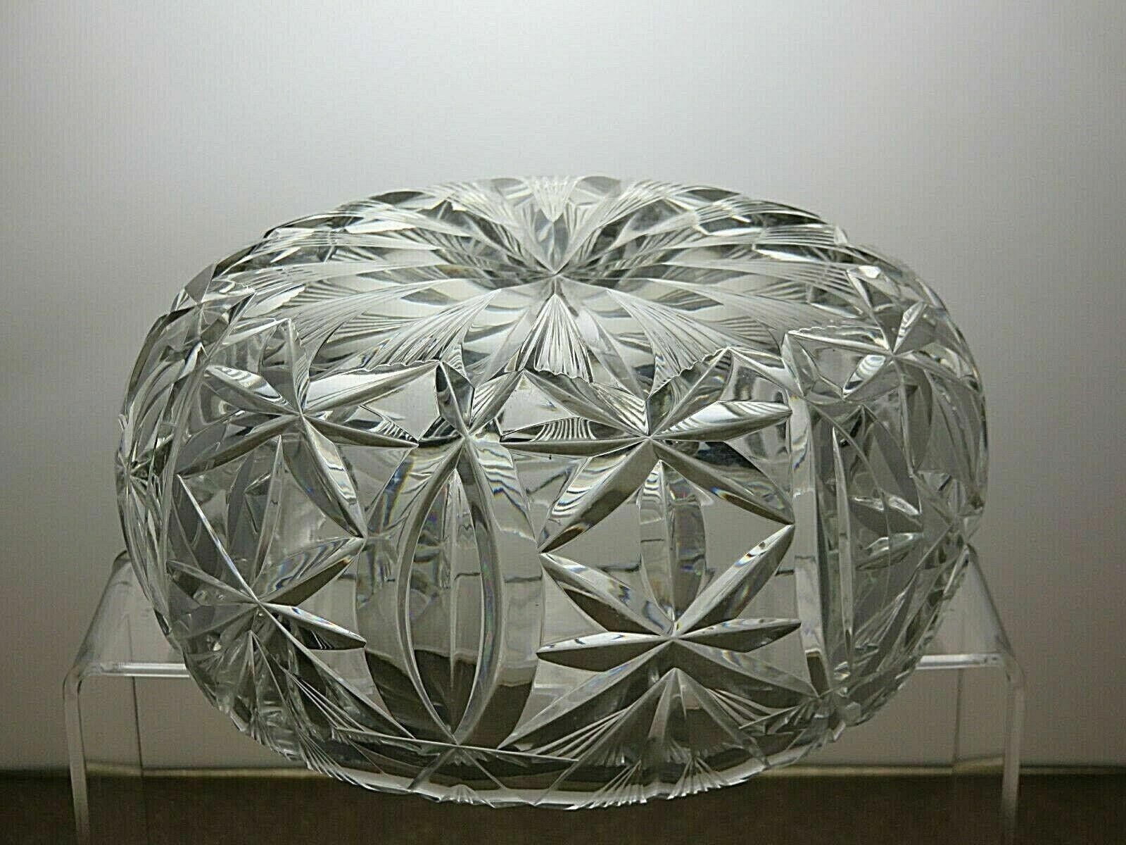 The Unbranded Brand Hand Cut Lead Crystal Fruit Salad Serving Bowl 3 2/3" Size ONE SIZE - 5 Thumbnail
