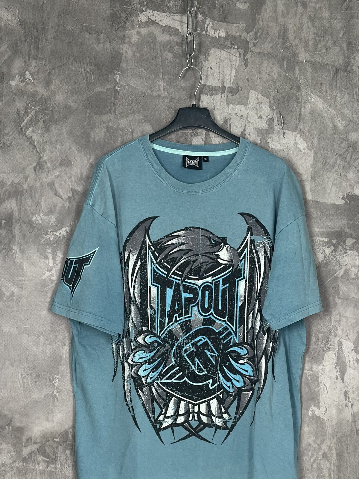 Affliction × Tapout × Vintage Crazy Vintage Y2K Affliction Style Tapout Grunge T Shirt Size US XL / EU 56 / 4 - 2 Thumbnail