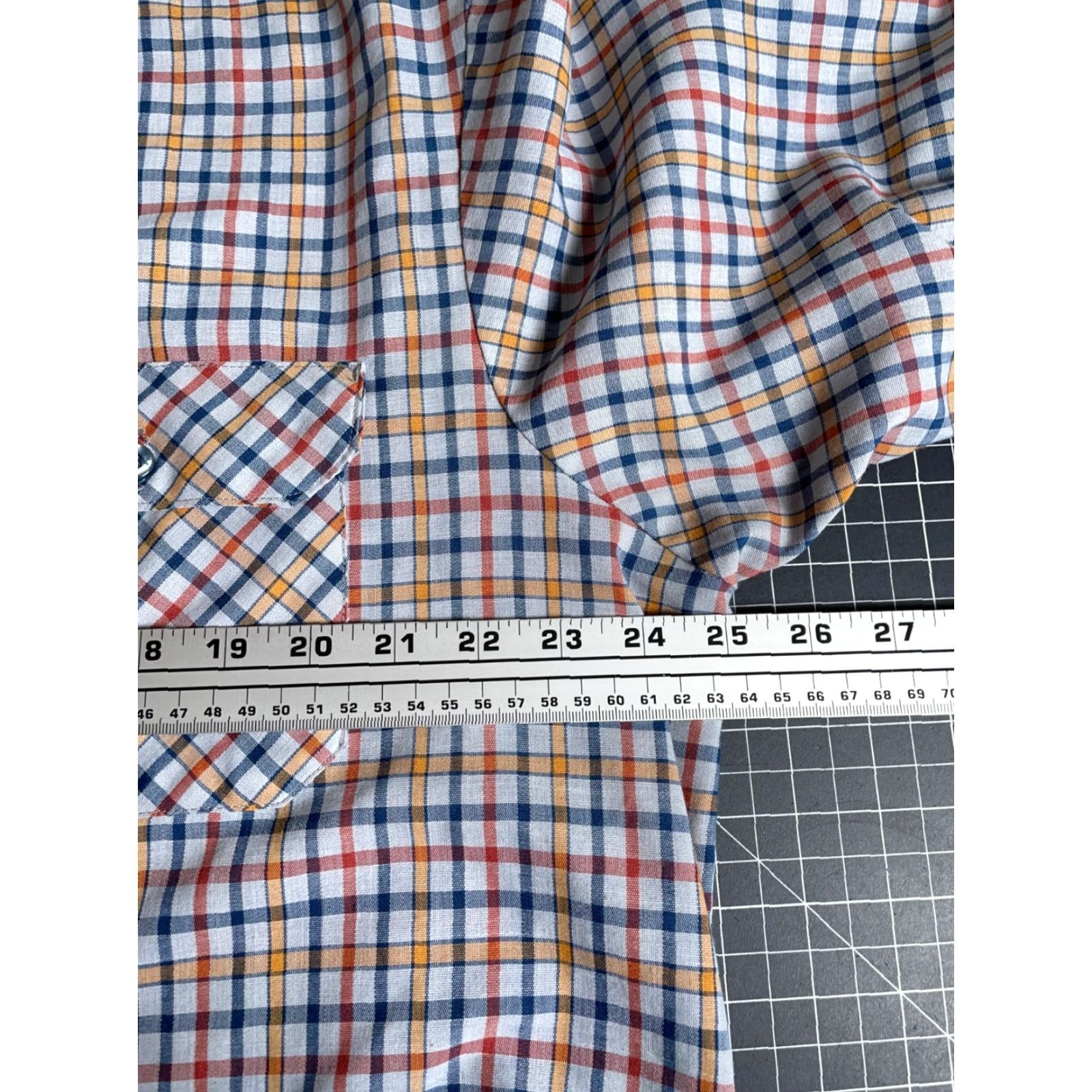 Vintage VINTAGE Big Mac Shirt Plaid Button-Up 70s XL Men Lightweight Cotton-Blend Flannel Gray Blue Size US XL / EU 56 / 4 - 6 Thumbnail