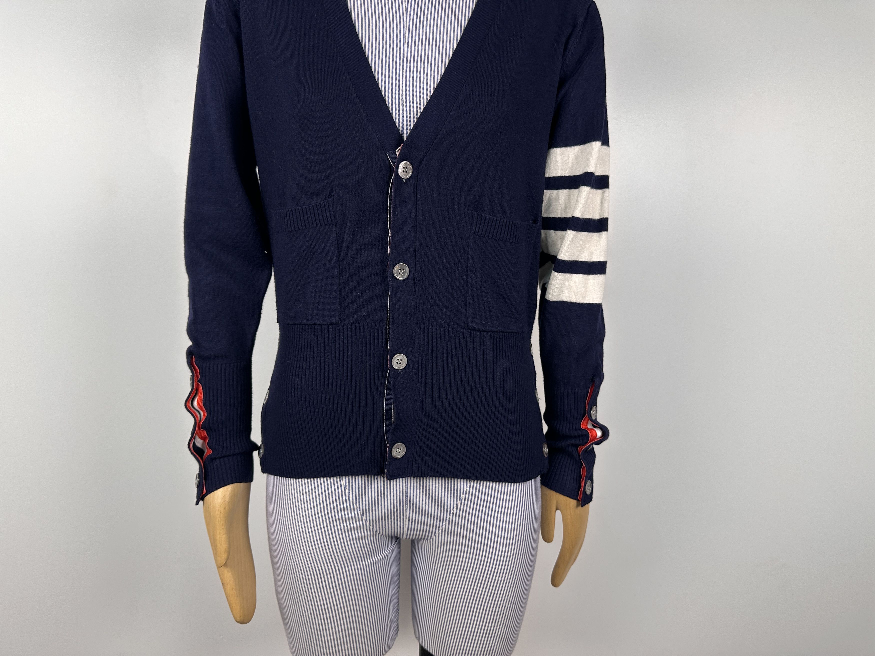 Thom Browne Thom Browne Vintage Womens Cardigan Navy Size 1 Size XS / US 0-2 / IT 36-38 - 3 Thumbnail