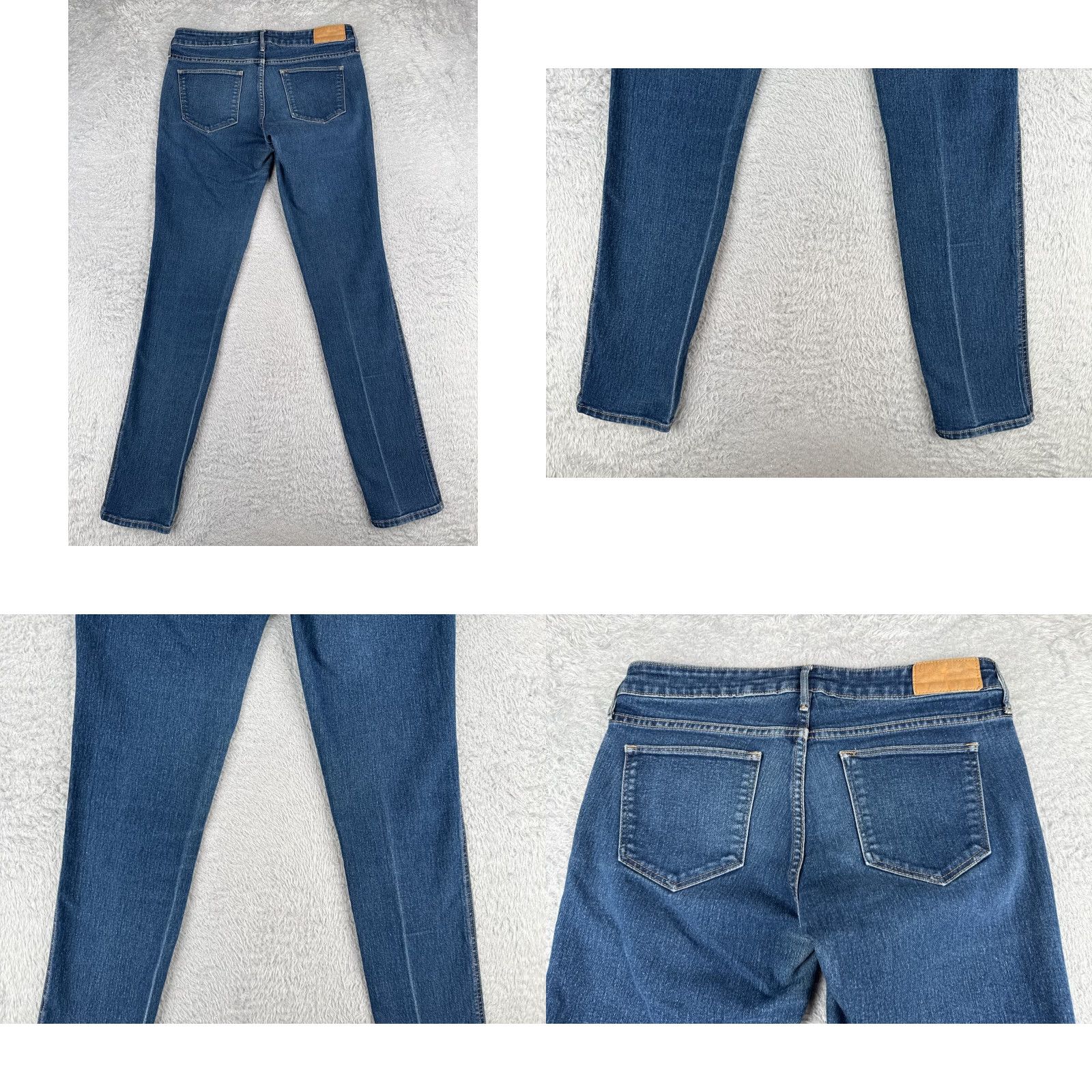 Denime &Denim Jeans Womens 29 Blue Skinny Low Waist Cotton Blend Distressed 29x32 Jeans Size 29" - 10 Thumbnail