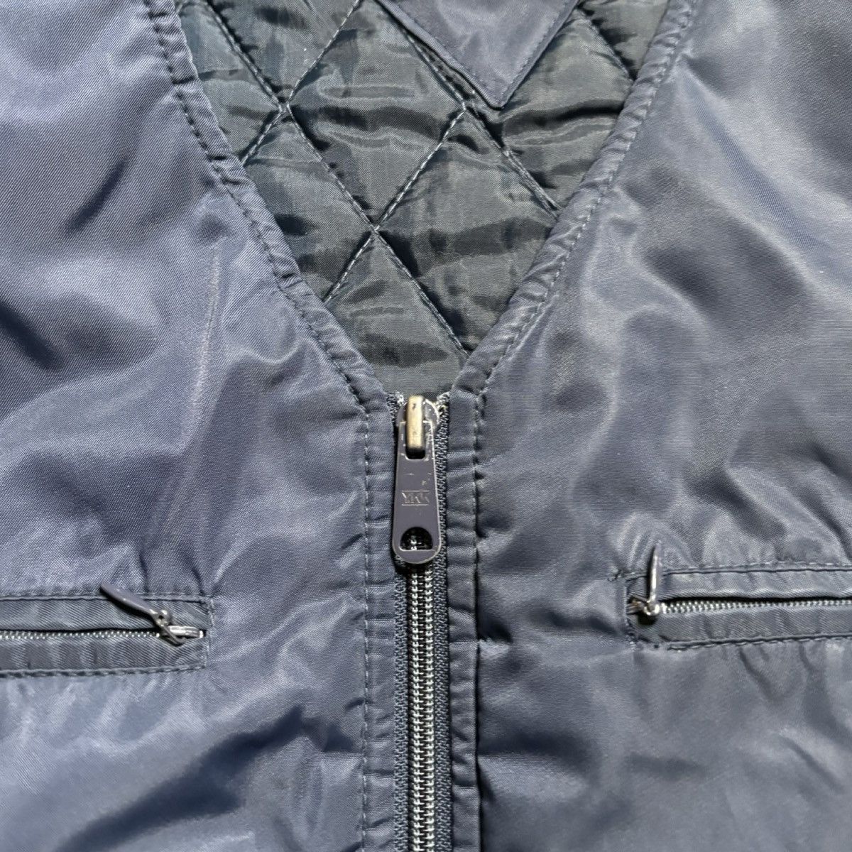 Sears Vintage Sears Work'N Leisure Navy Nylon Poly Vest Men's L Size US L / EU 52-54 / 3 - 7 Thumbnail