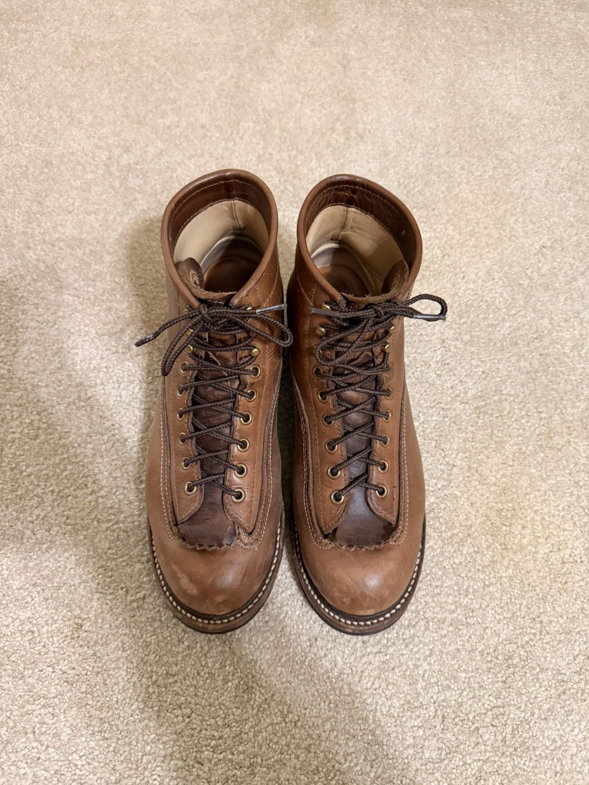 John Lofgren John Lofgren Natural CXL Donkey Puncher Boots Size US 8 / EU 41 - 6 Thumbnail