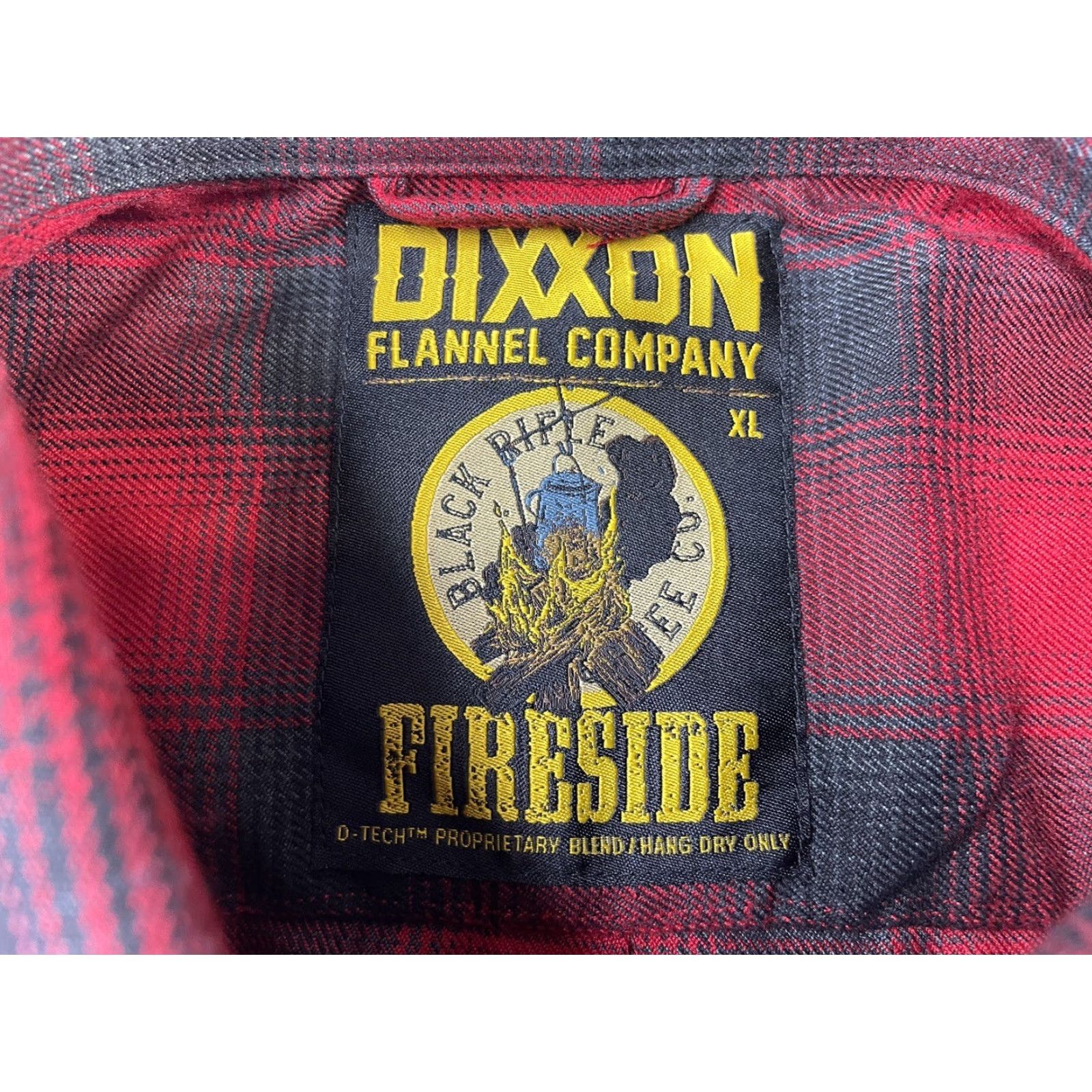 Vintage DIXXON Flannel Fireside Shirt Long Sleeve Men XL Plaid Button-Up Size US XL / EU 56 / 4 - 3 Thumbnail