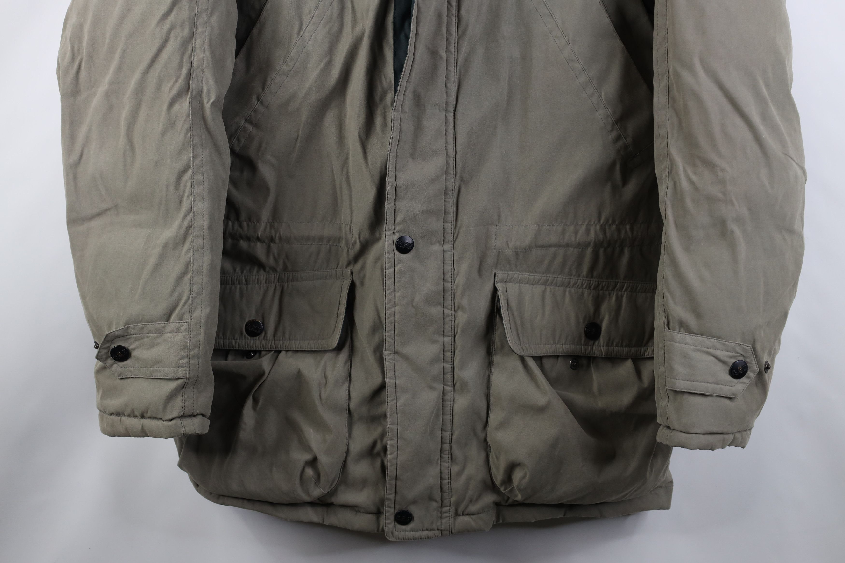 Vintage Vintage 90s Streetwear Down Hooded Puffer Parka Jacket Green Size US M / EU 48-50 / 2 - 3 Thumbnail