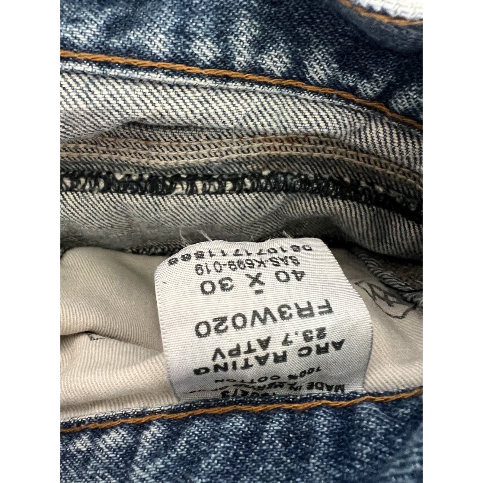 Wrangler Wrangler FR Riggs Jeans Mens 40x30 Blue Carpenter Denim Work Size US 40 / EU 56 - 6 Thumbnail