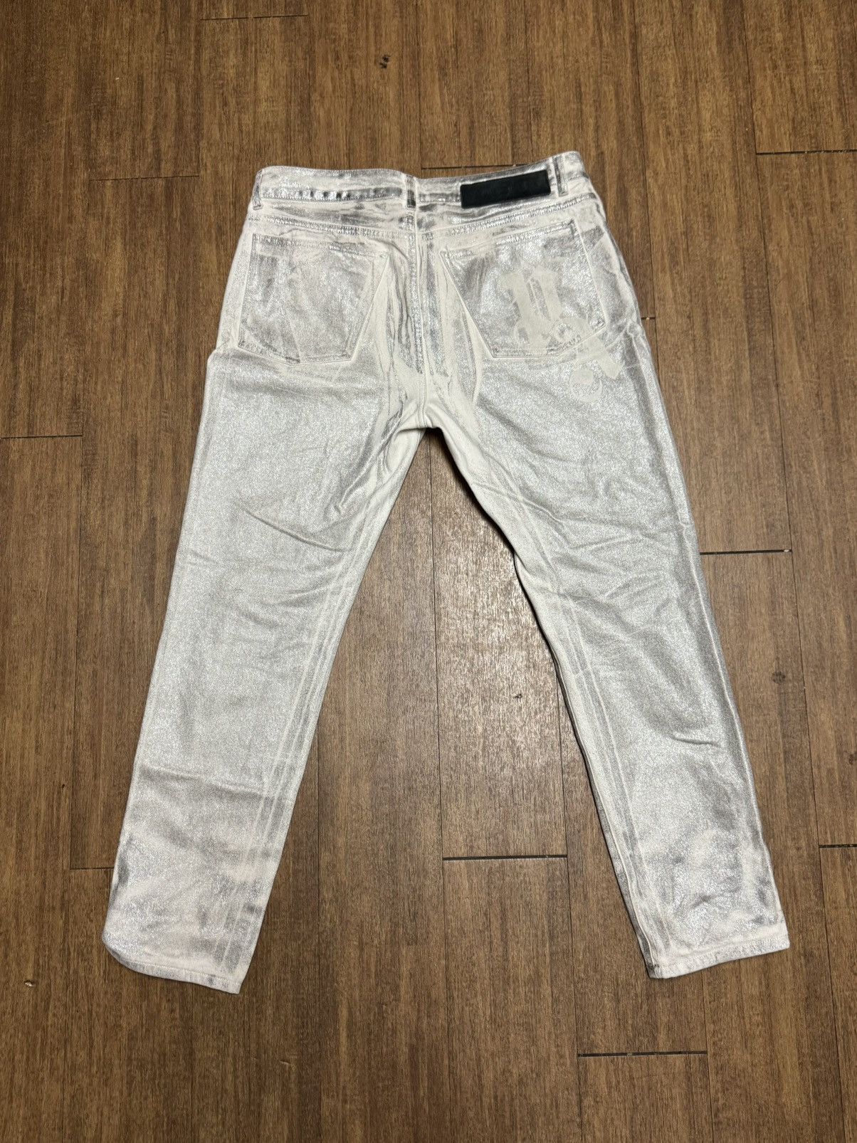 Palm Angels PALM ANGELS METALLIC DENIM Size US 36 / EU 52 - 2 Thumbnail