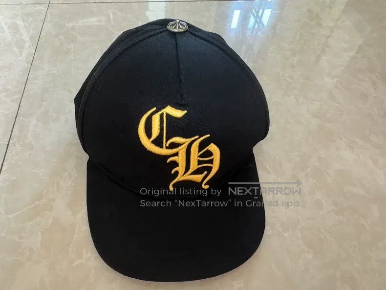 Chrome Hearts CHROME HEARTS Size OS Black gold embroidered cap Size ONE SIZE - 1 Thumbnail