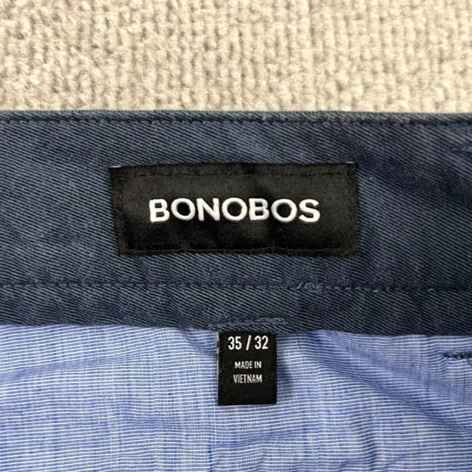 Bonobos BONOBOS Pants Mens 35 x 32 Athletic Fit Chino Blue 5-Pocket Casual Travel Golf Work Shirt? Size US 35 - 2 Thumbnail