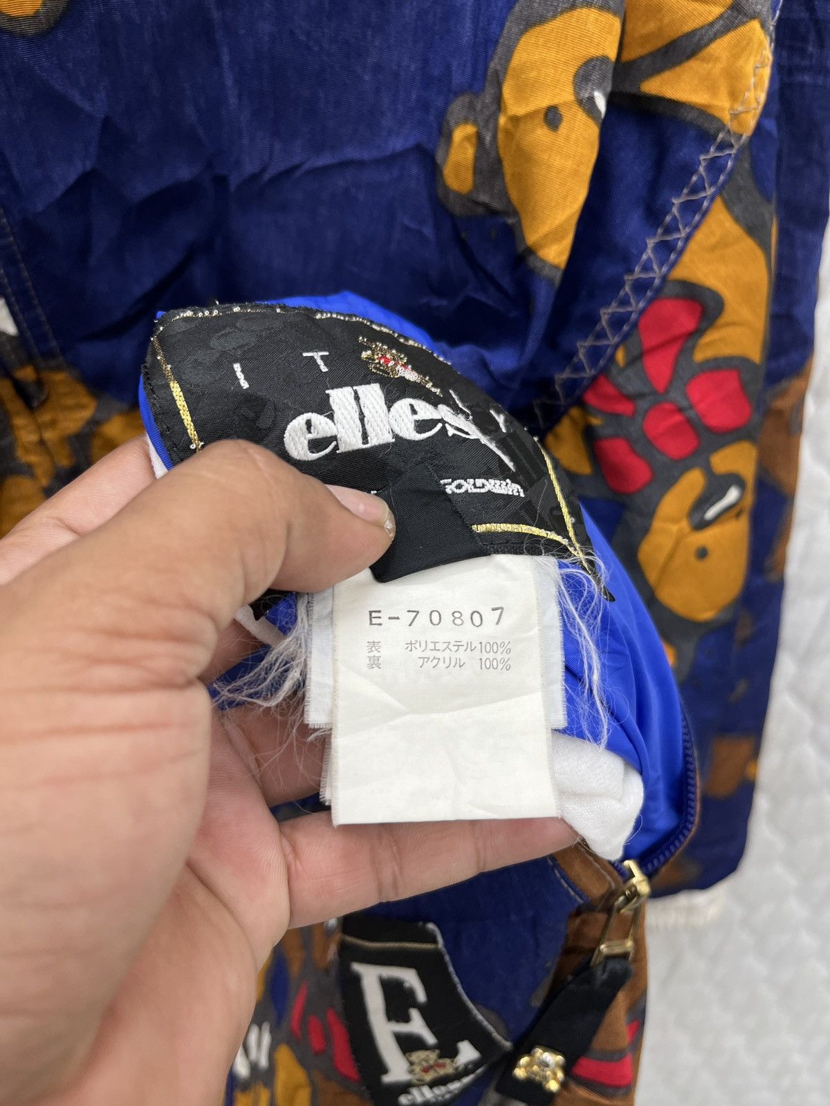 Ellesse × Vintage 🔥🔥🔥STEALS ELLESE BEAR OVER PRINT REVERSIBLE HOODIE JACKET Size L / US 10 / IT 46 - 8 Thumbnail