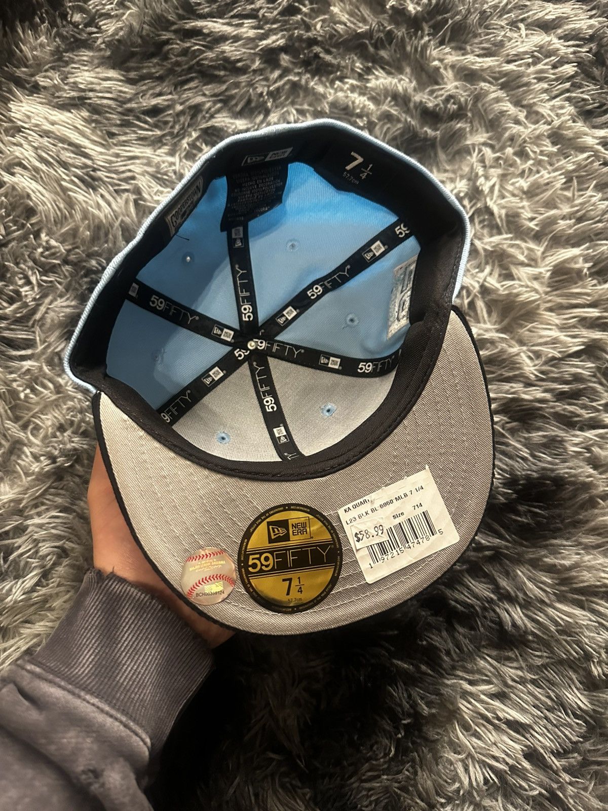 New Era × Other Astros baby blue fitted hat with side and back patch. Size ONE SIZE - 4 Thumbnail