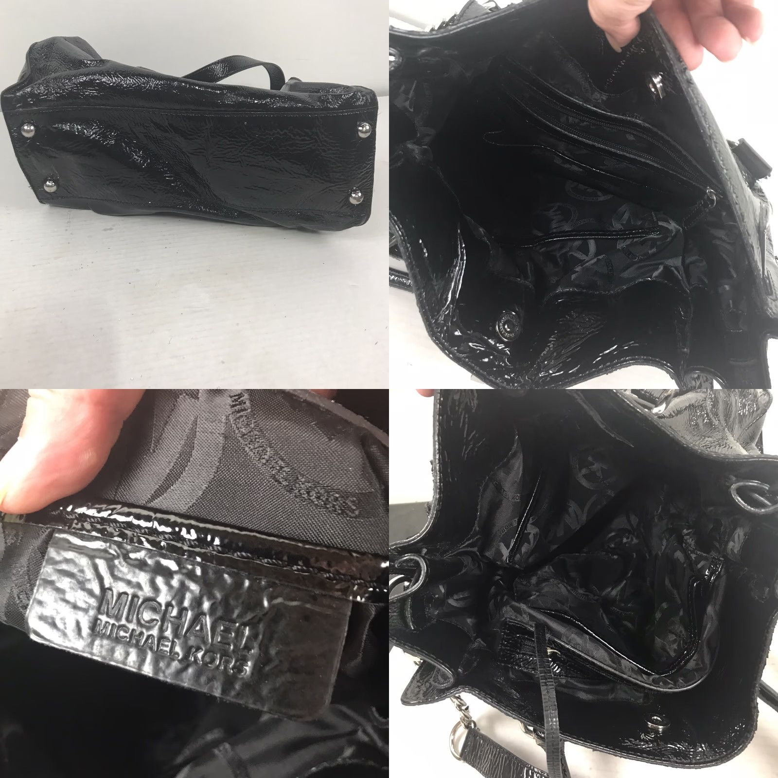 Michael Kors VINTAGE Michael Kors Black Leather Shoulder Bag Large Women 13x12in Designer Crossbody Size ONE SIZE - 8 Thumbnail