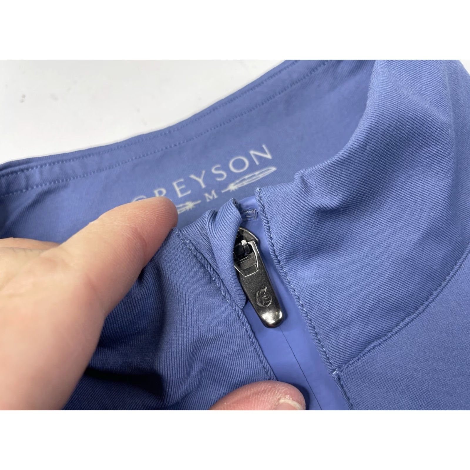 Vintage Greyson Womens 1/4 Zip Pullover Golf Shirt Layer Medium Oak Hill Blue M Adult WomensActivewear Golf 1/4 Zip Size M / US 6-8 / IT 42-44 - 5 Thumbnail