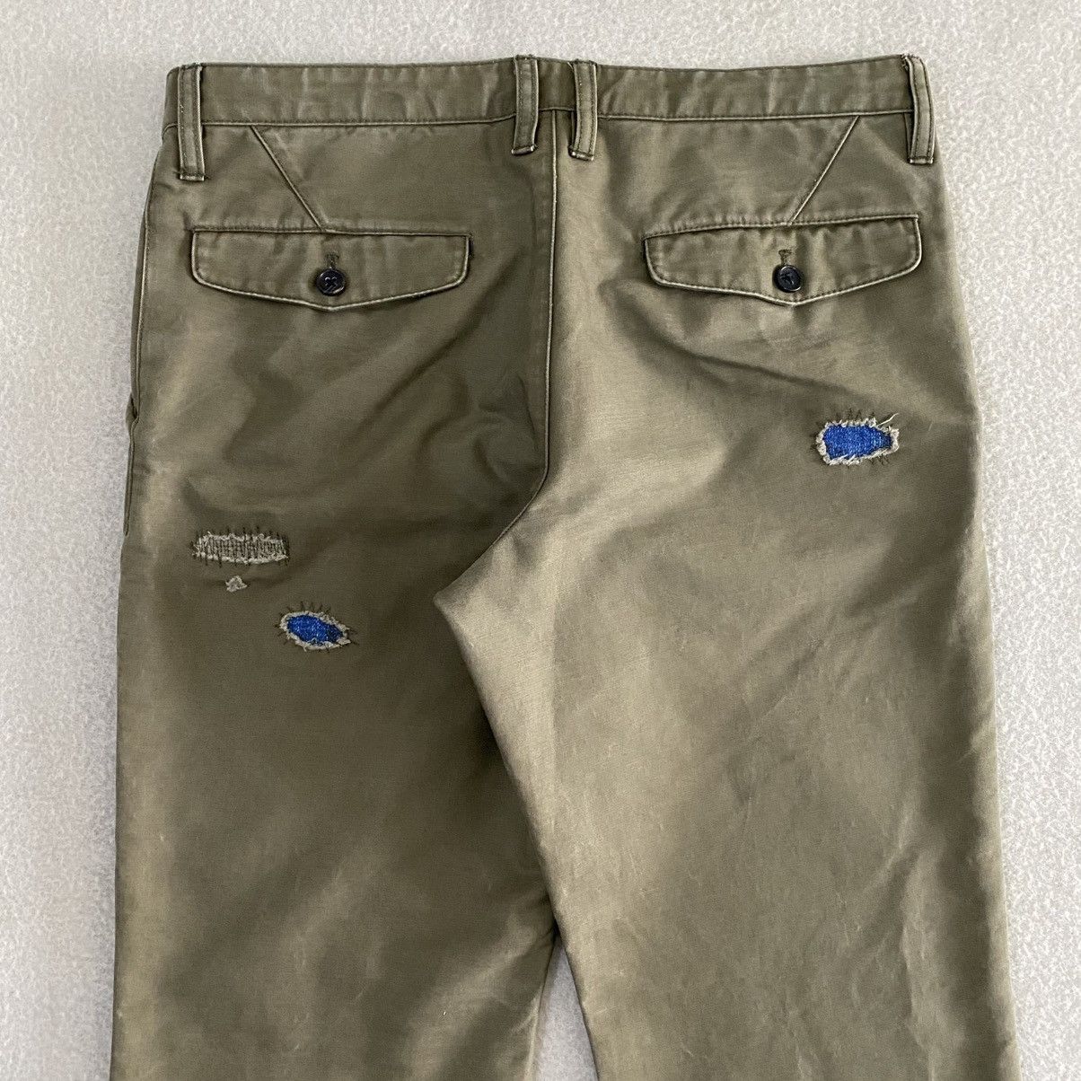 If Six Was Nine × Japanese Brand BG Japanese Brand Patchwork Distressed Pants w32 Size US 32 / EU 48 - 6 Thumbnail