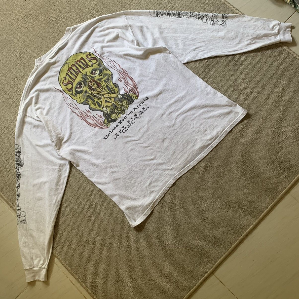 Hanes Vintage Ron Simms Costum Cycles Hayward, Ca. Size US XL / EU 56 / 4 - 4 Thumbnail