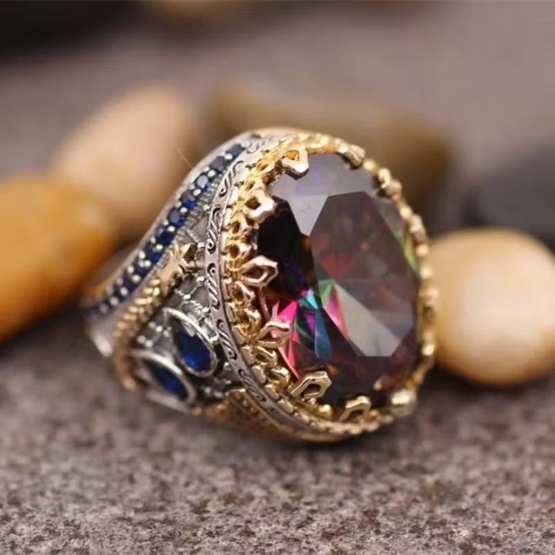 Jewelry × Vintage Vintage Metal Craftsman Engraved Signet Ring Size ONE SIZE - 1 Thumbnail