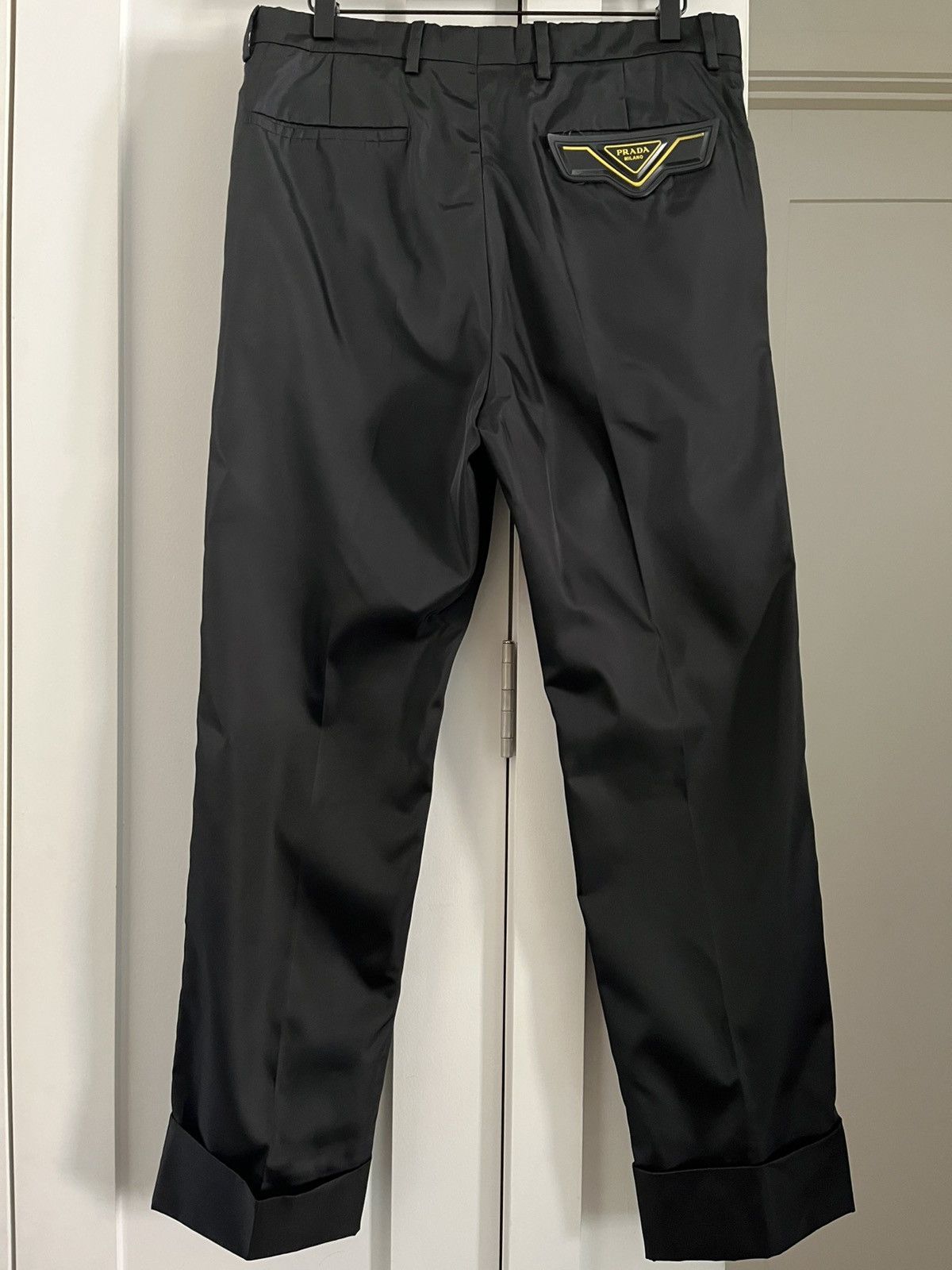 Prada Prada Re-Nylon Black Medium Trousers Size US 32 / EU 48 - 2 Thumbnail