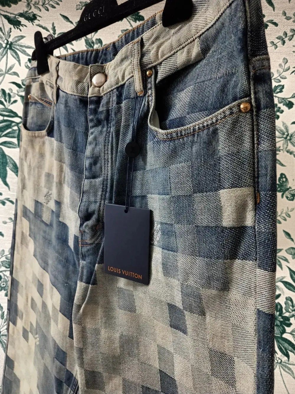 Louis Vuitton Damier Print Skate Denim Jeans Size US 38 / EU 54 - 3 Thumbnail