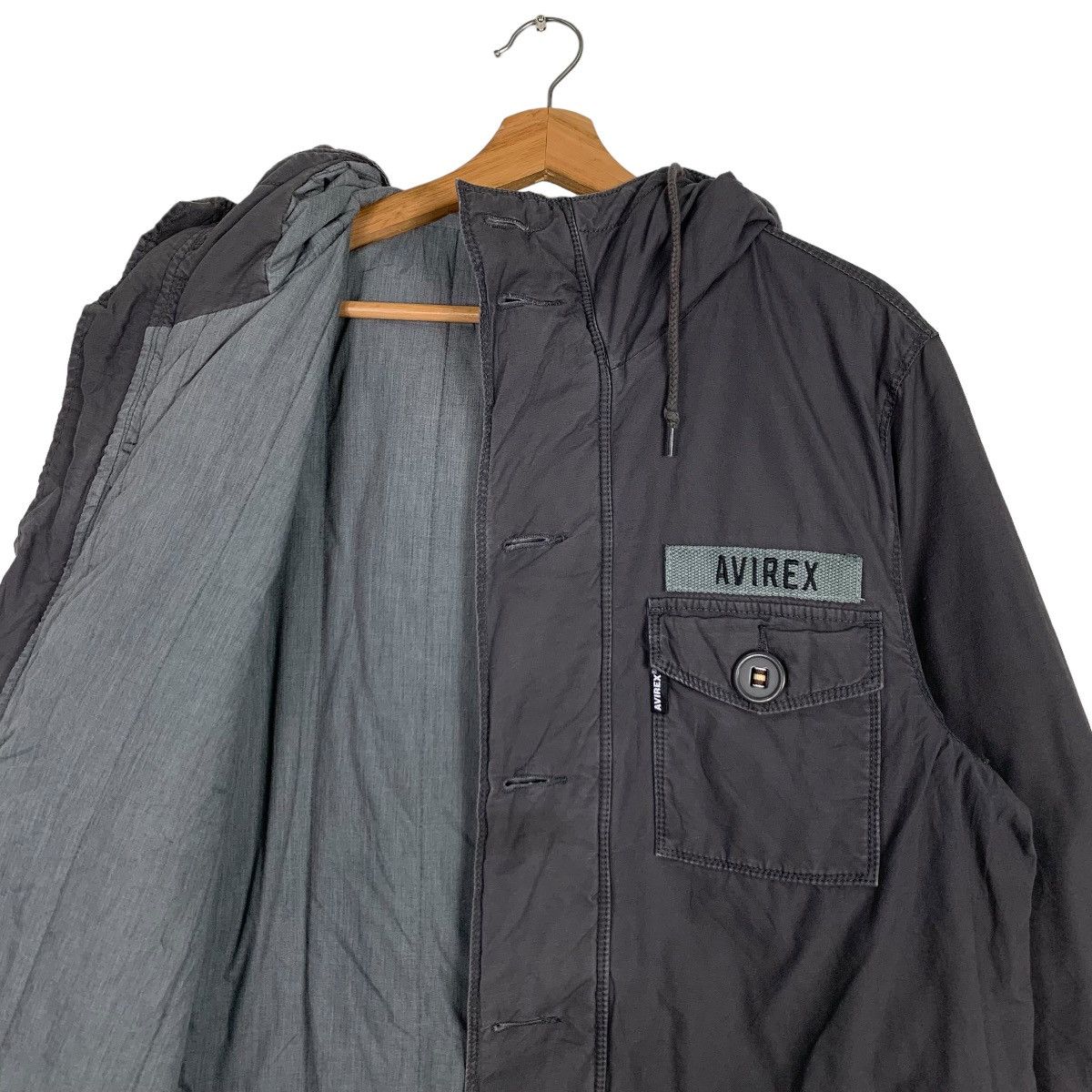 Avirex AVIREX Four Pocket Army Style Hooded Parka Jacket #0035-C3 Size US XL / EU 56 / 4 - 11 Thumbnail