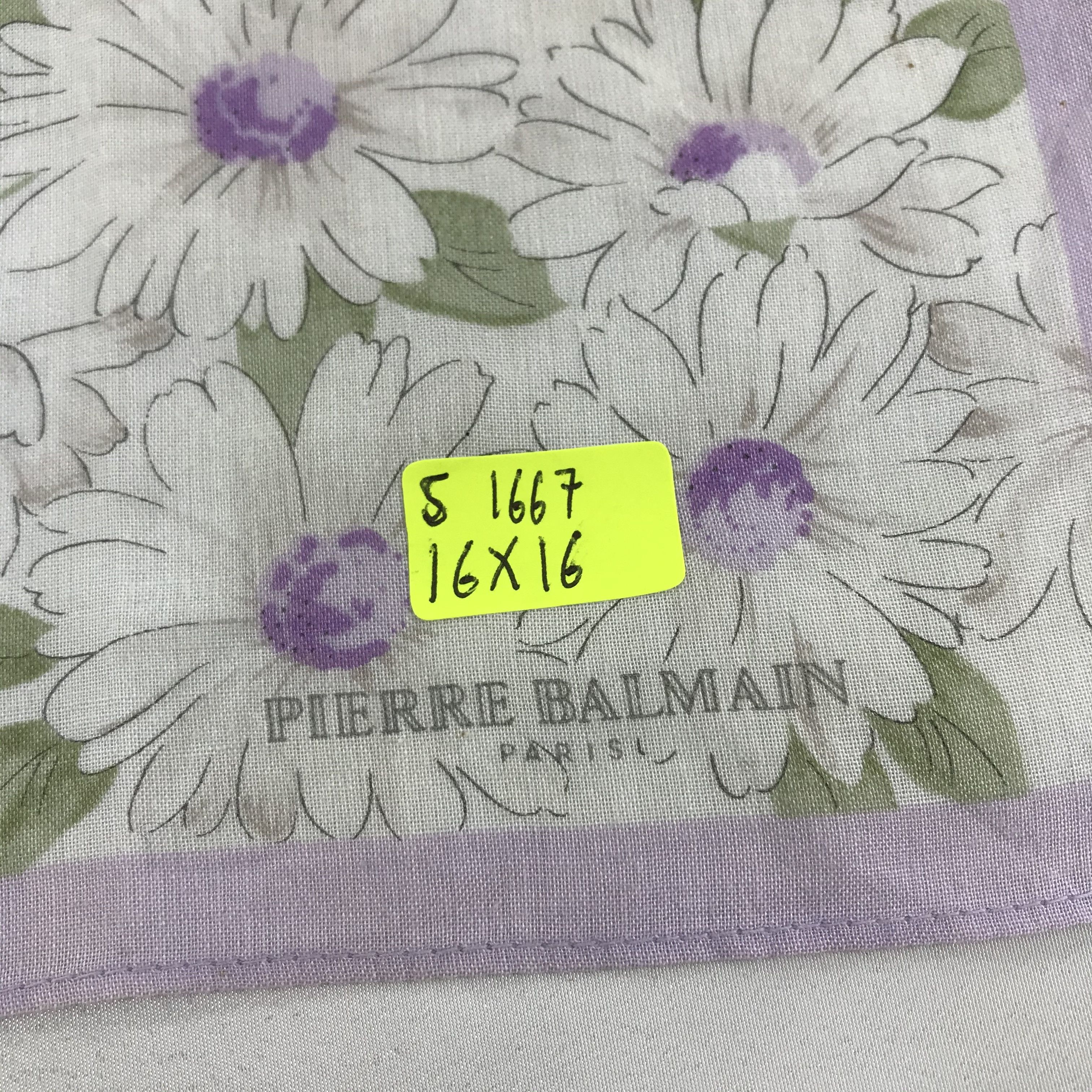 Pierre Balmain × Vintage Pierre Balmain Bandana / Handkerchief / Neckerchief - S1667 Size ONE SIZE - 5 Thumbnail