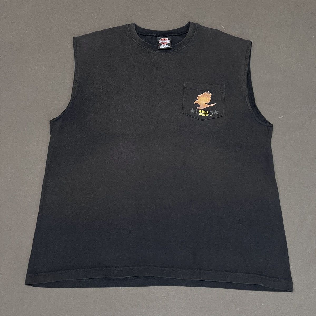 Harley Davidson Vintage Y2K Harley Davidson Topeka Kansas Sleeveless Shirt Size US XL / EU 56 / 4 - 7 Thumbnail