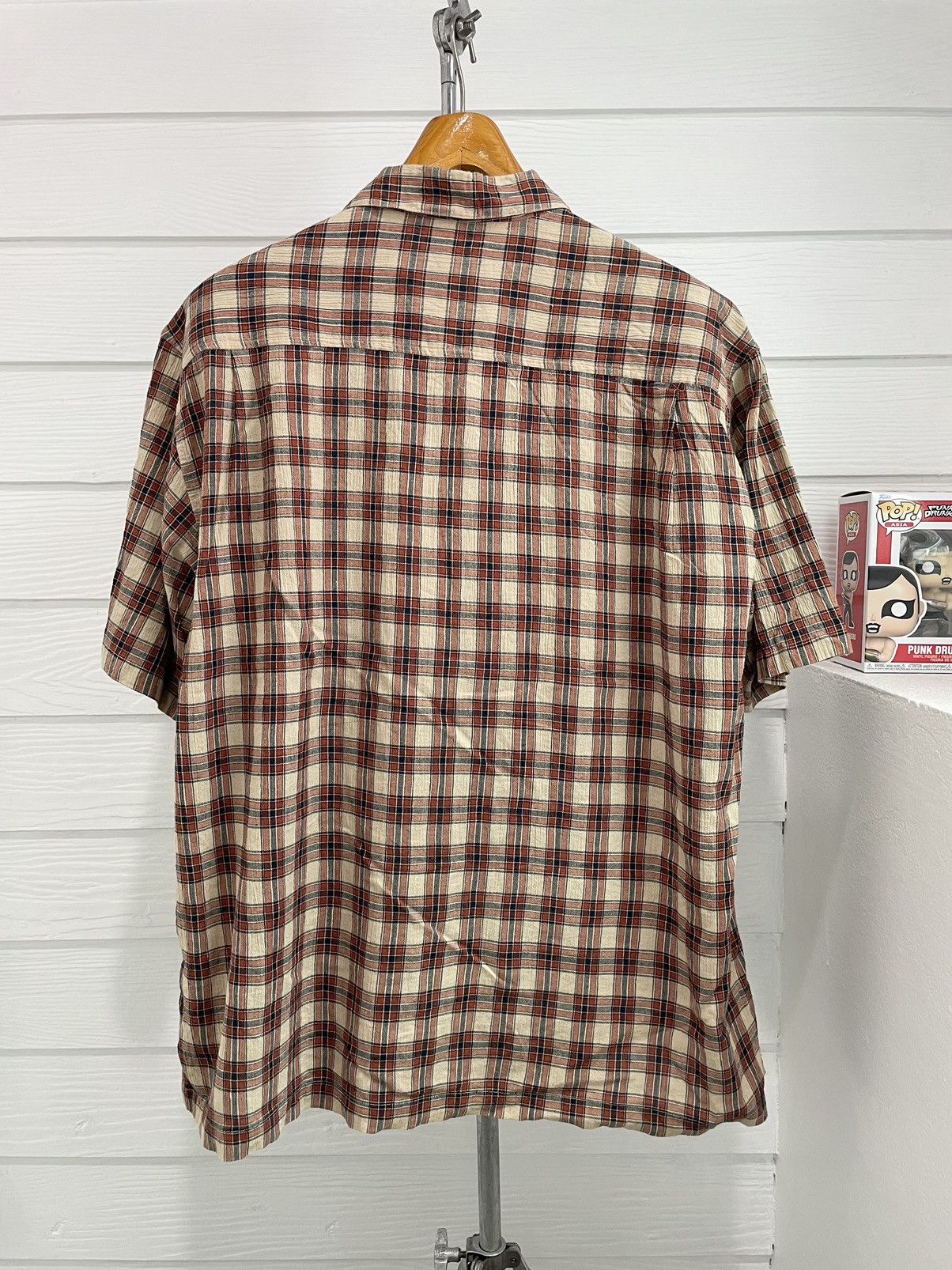 Converse × Japanese Brand × Vintage VINTAGE CONVERSE FLANNEL BUTTON UP SHORT SLEEVE SHIRT Size US XL / EU 56 / 4 - 2 Thumbnail
