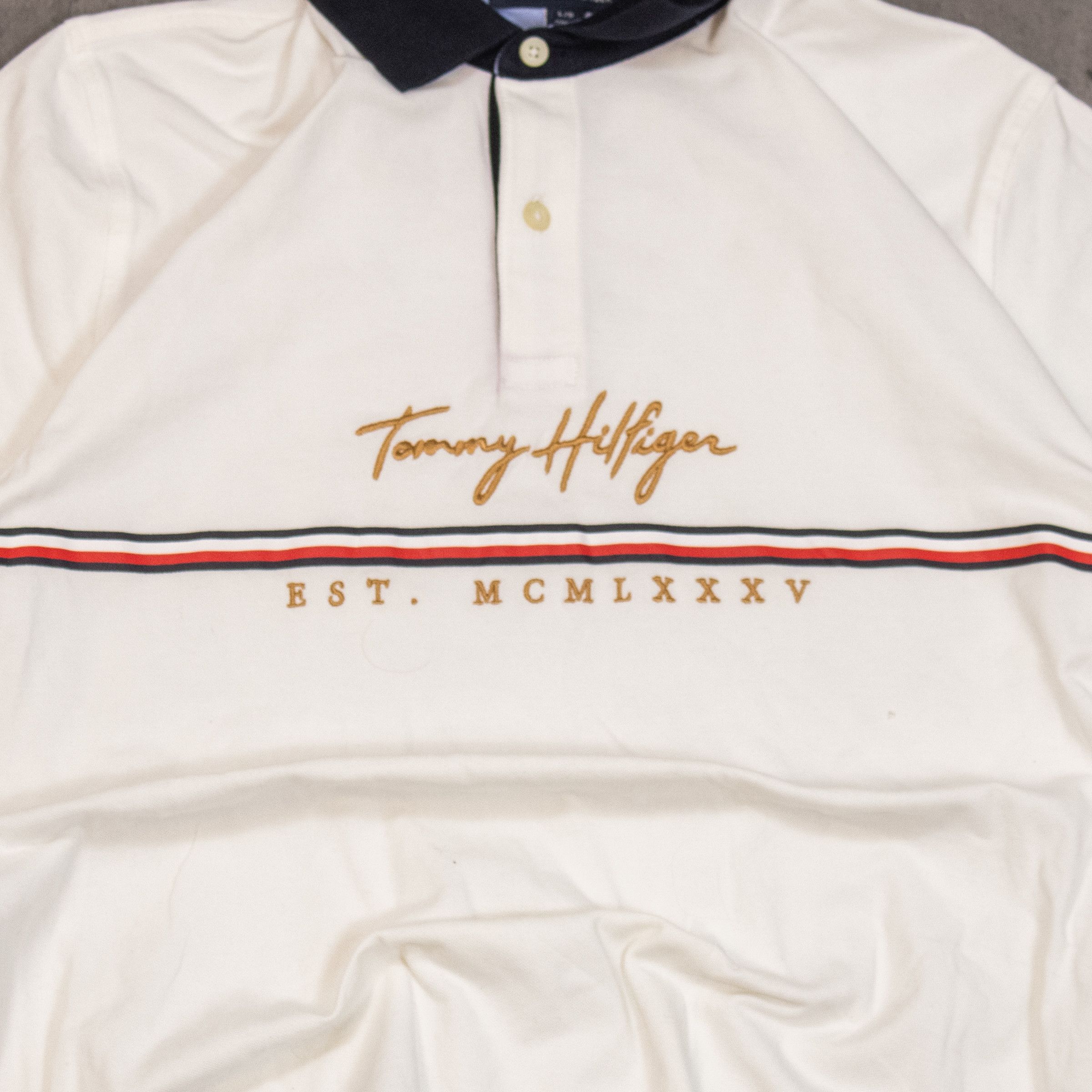 Tommy Hilfiger Vintage VTG Y2K 2000's 00's Tommy Hilfiger White Polo Shirt Size US M / EU 48-50 / 2 - 3 Thumbnail