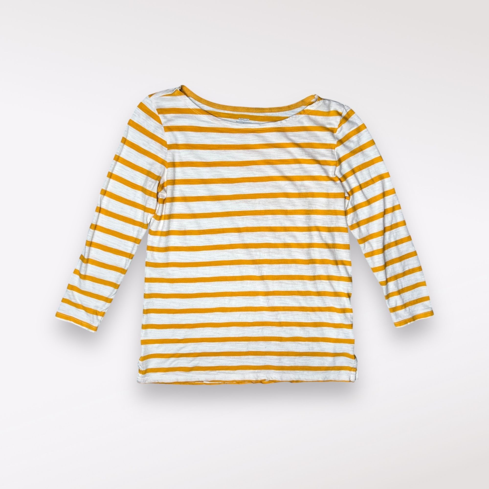 Old Navy Old Navy 3/4 Sleeve Shirt Striped Relaxed Fit XS Size XS / US 0-2 / IT 36-38 - 8 Thumbnail