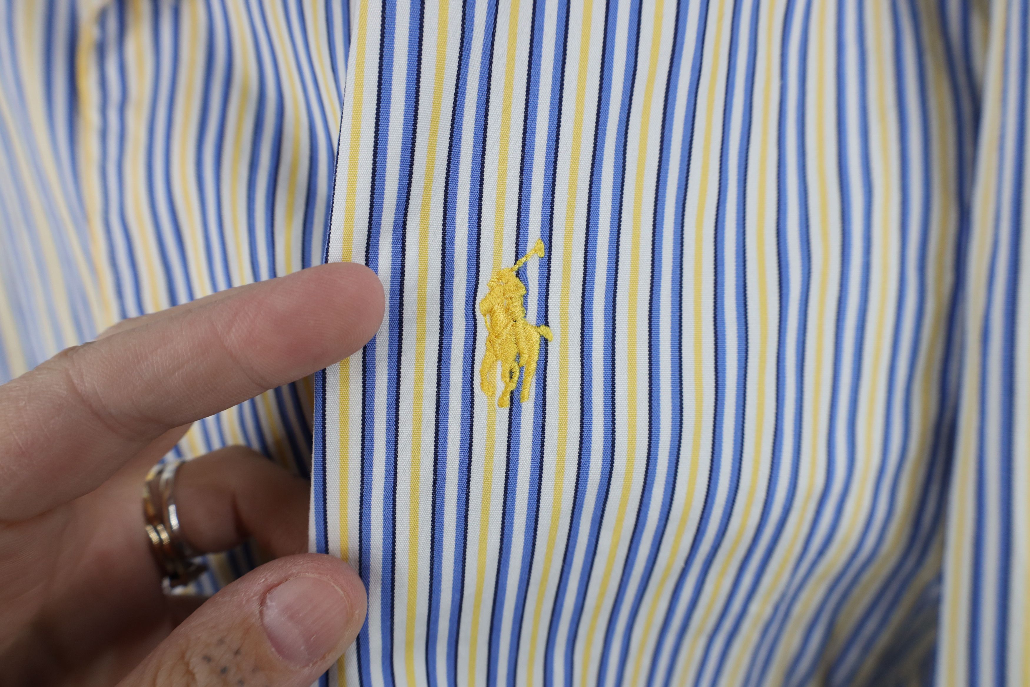 Ralph Lauren Vintage 90s Ralph Lauren Fit Striped Collared Button Shirt Size US XXL / EU 58 / 5 - 4 Thumbnail