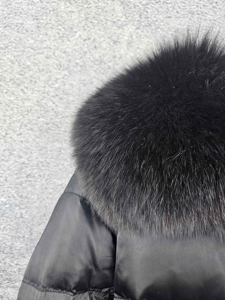 Prada Prada Down jacket with fur collar Size US XXS / EU 40 - 3 Thumbnail