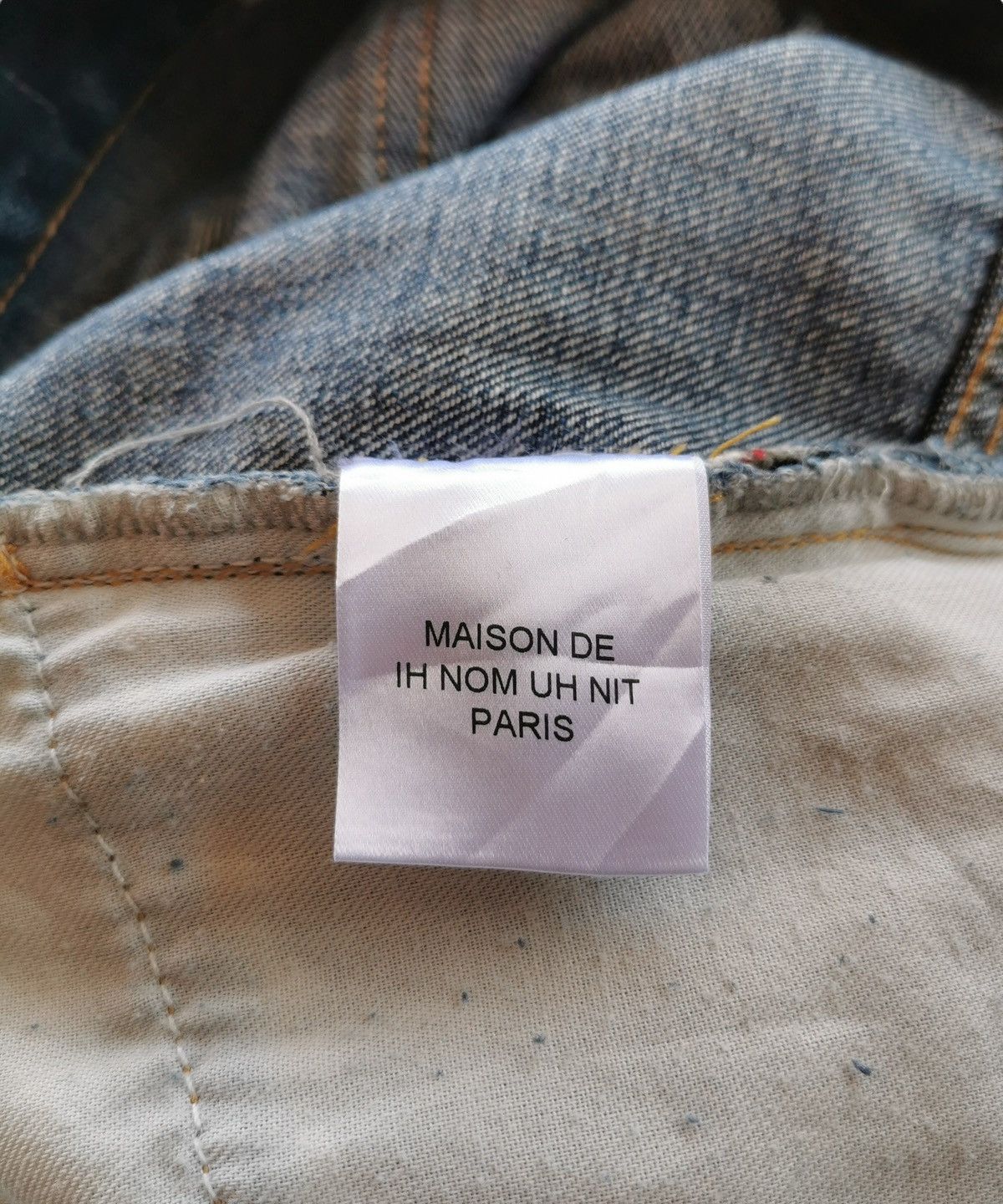 Ih Nom Uh Nit Ih Nom Uh Nit Distressed Denim Jeans Style Saint Laurent Size US 31 - 12 Thumbnail