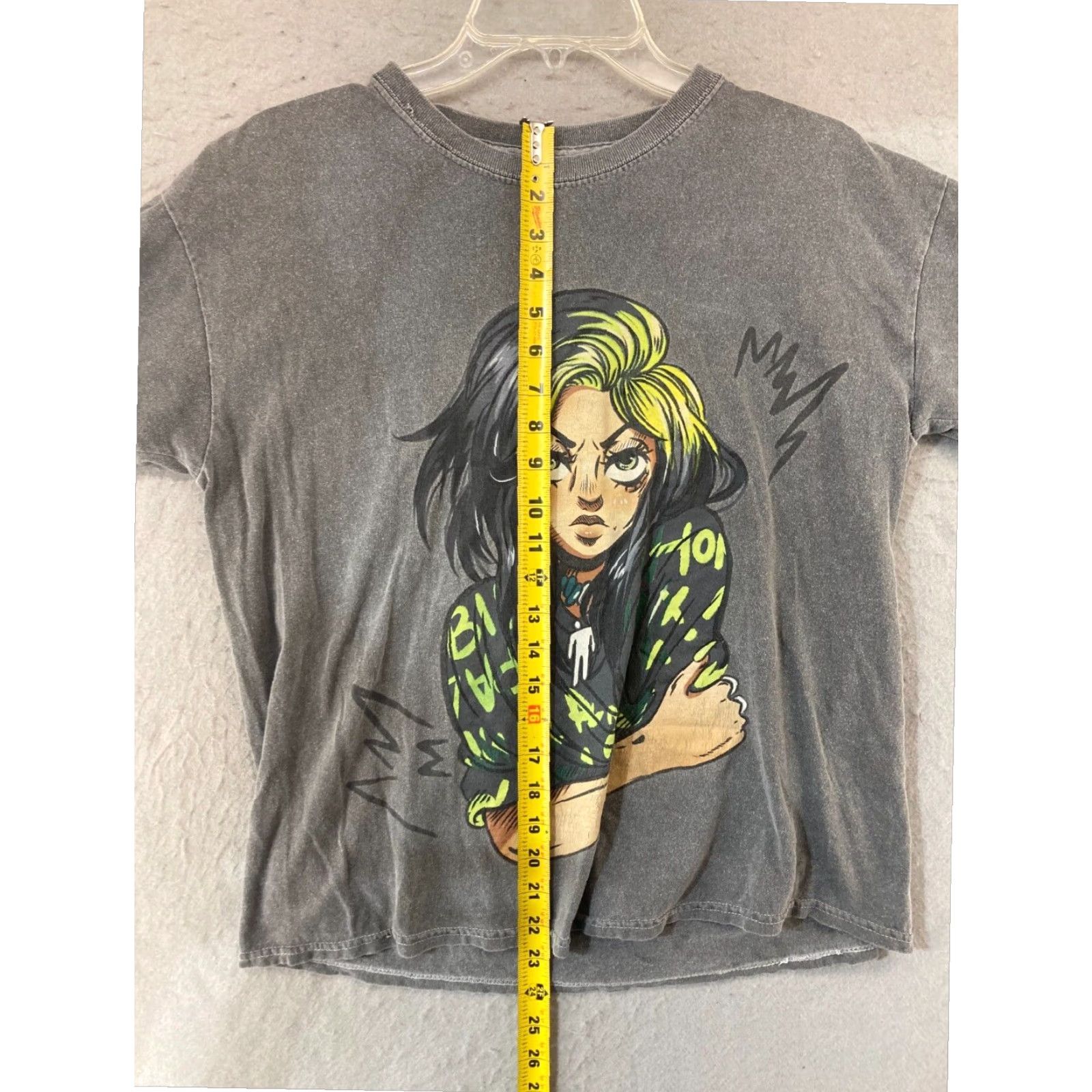 Vintage Billie Eilish When We All Fall Asleep Tour Womens T Shirt Gray Medium Size M / US 6-8 / IT 42-44 - 3 Thumbnail