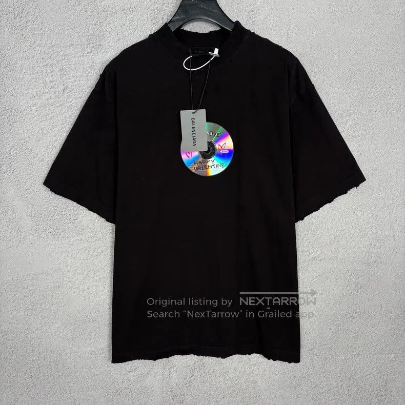Balenciaga Balenciaga Letter and Heart Print Logo Short Sleeve T-Shir Size US XS / EU 42 / 0 - 1 Thumbnail