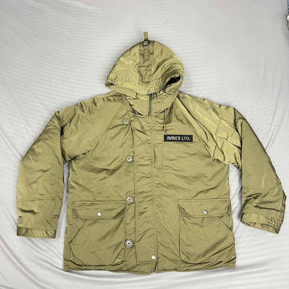 Avirex Avirex HB Hoodie Flight Jacket Polyester Size US XXL / EU 58 / 5 - 1 Thumbnail