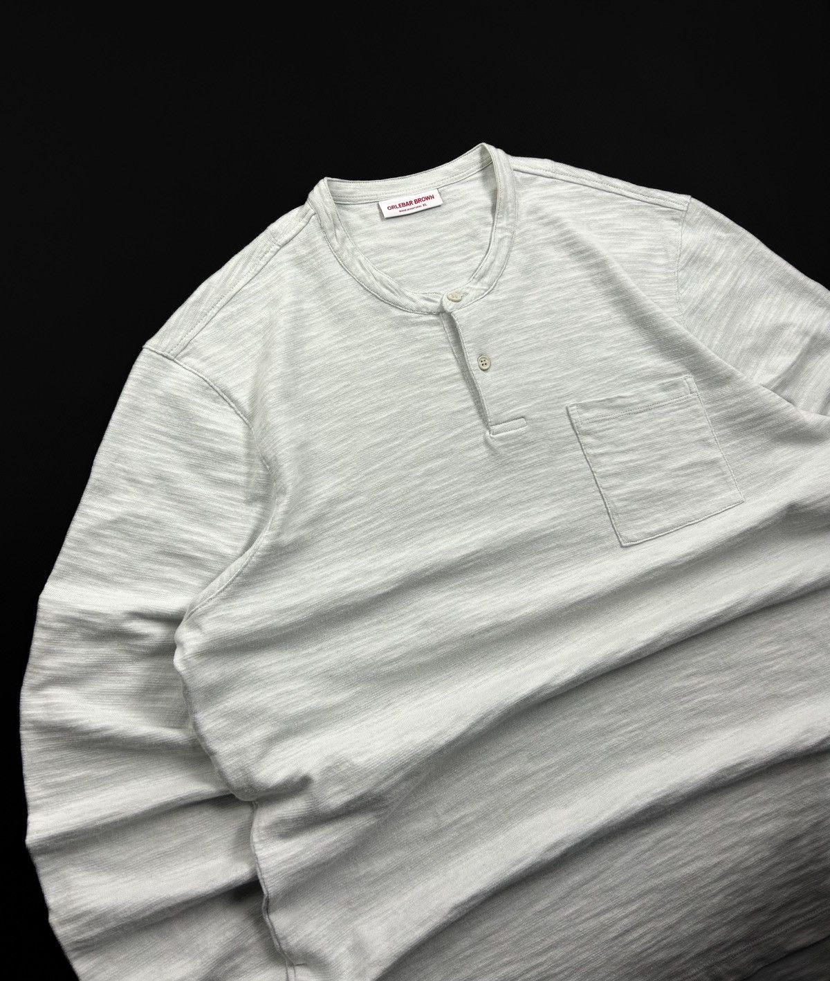 Orlebar Brown Orlebar Brown Button-Up Sweatshirt Grey XL Vintage Designer Size US XL / EU 56 / 4 - 5 Thumbnail