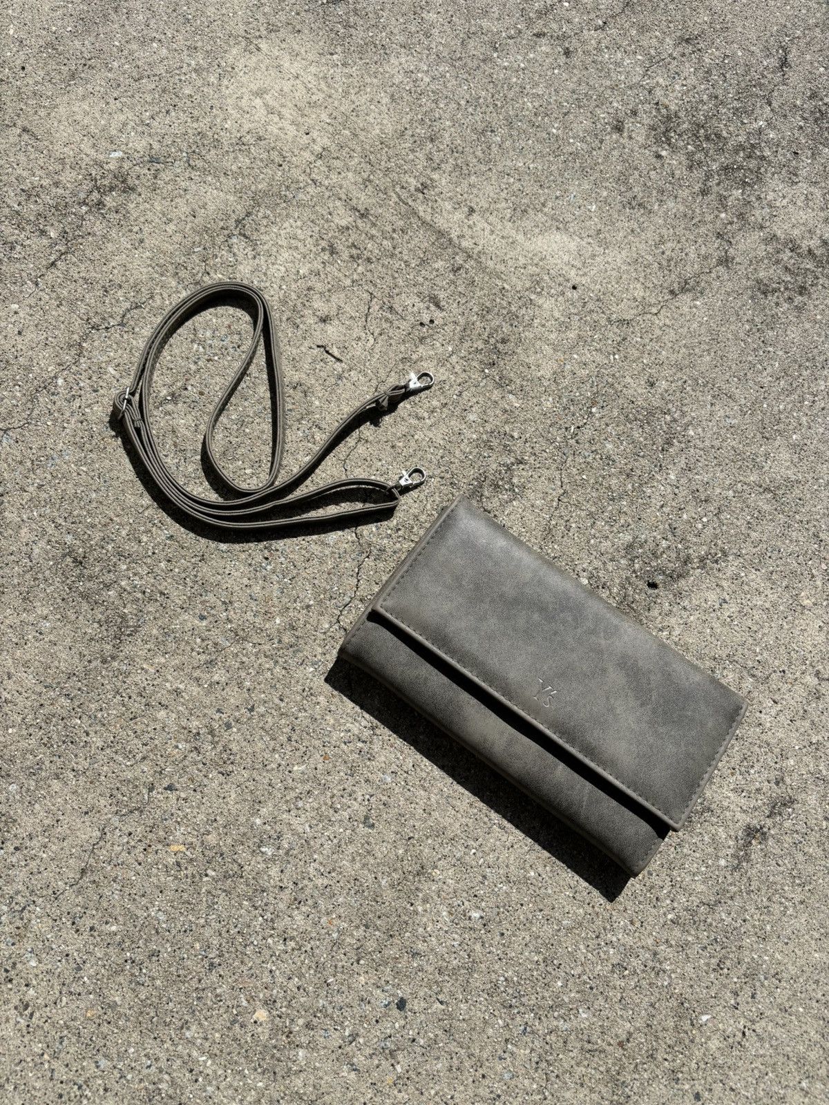 Y’s By Yohji Yamamoto Sand Washed Leather Wallet