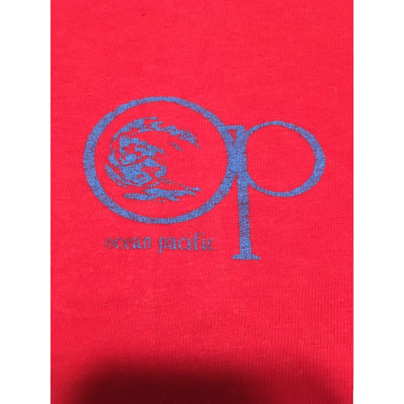 Ocean Pacific VINTAGE Ocean Pacific Shirt Unisex Size M Red Single Stitch 90s Beachwear Ocean Pacific T Shirt M Size US M / EU 48-50 / 2 - 3 Thumbnail