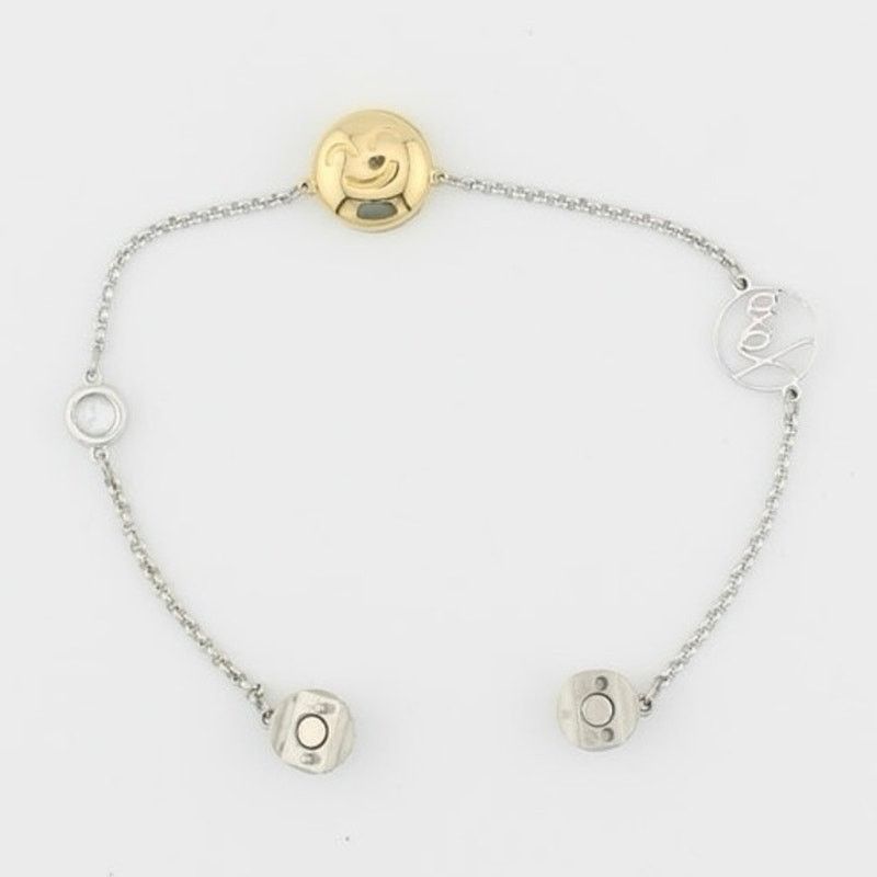 Swarovski Swarovski Heart Eyes Emoji Charm Bracelet Silver Tone Size ONE SIZE - 3 Thumbnail