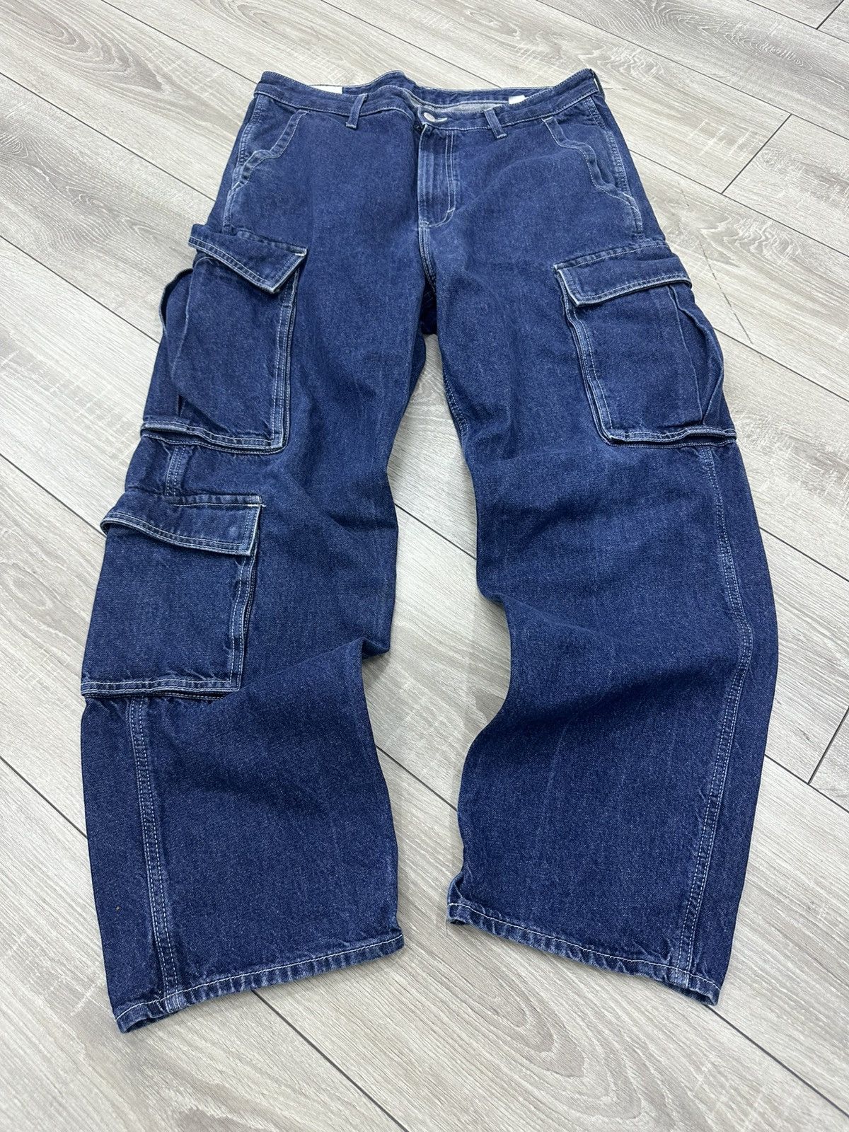 Vintage Baggy Loose Cargo Y2K Jeans Avantgarde Size US 32 / EU 48 - 1 Thumbnail